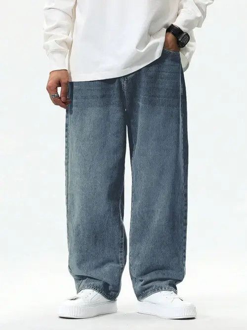 Japanese Brand × Vintage Baloon Skate Baggy Denim Jeans Loose 2000s Size US 32 / EU 48 - 1 Thumbnail
