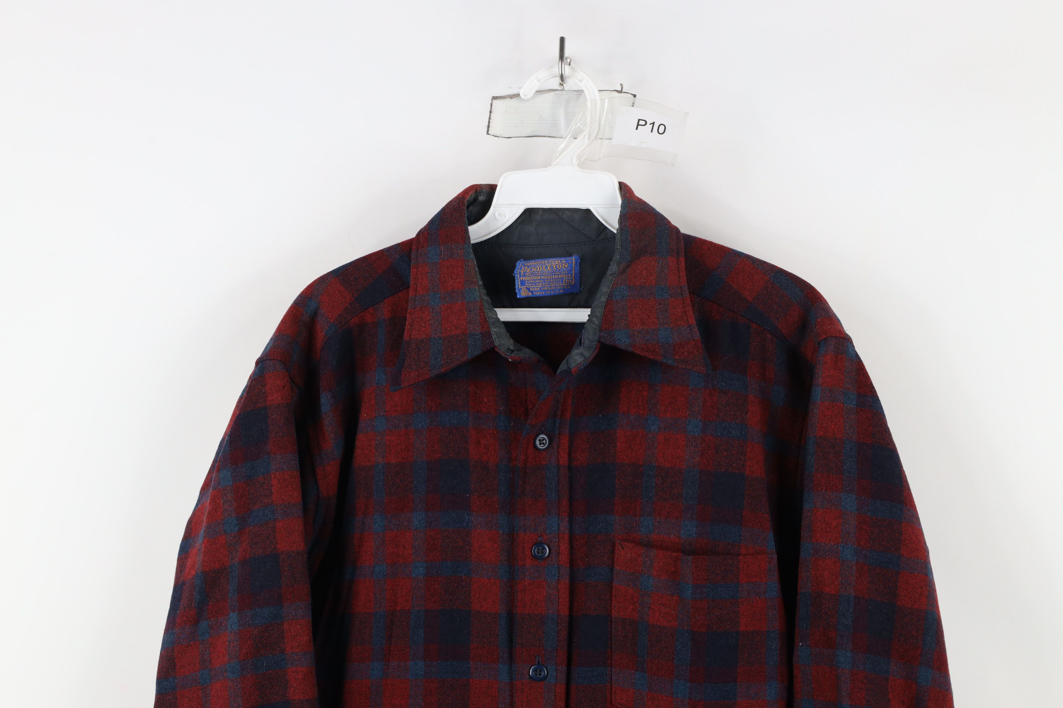 Pendleton × Vintage Vintage 70s Pendleton Wool Collared Board Button Shirt USA Size US M / EU 48-50 / 2 - 2 Thumbnail