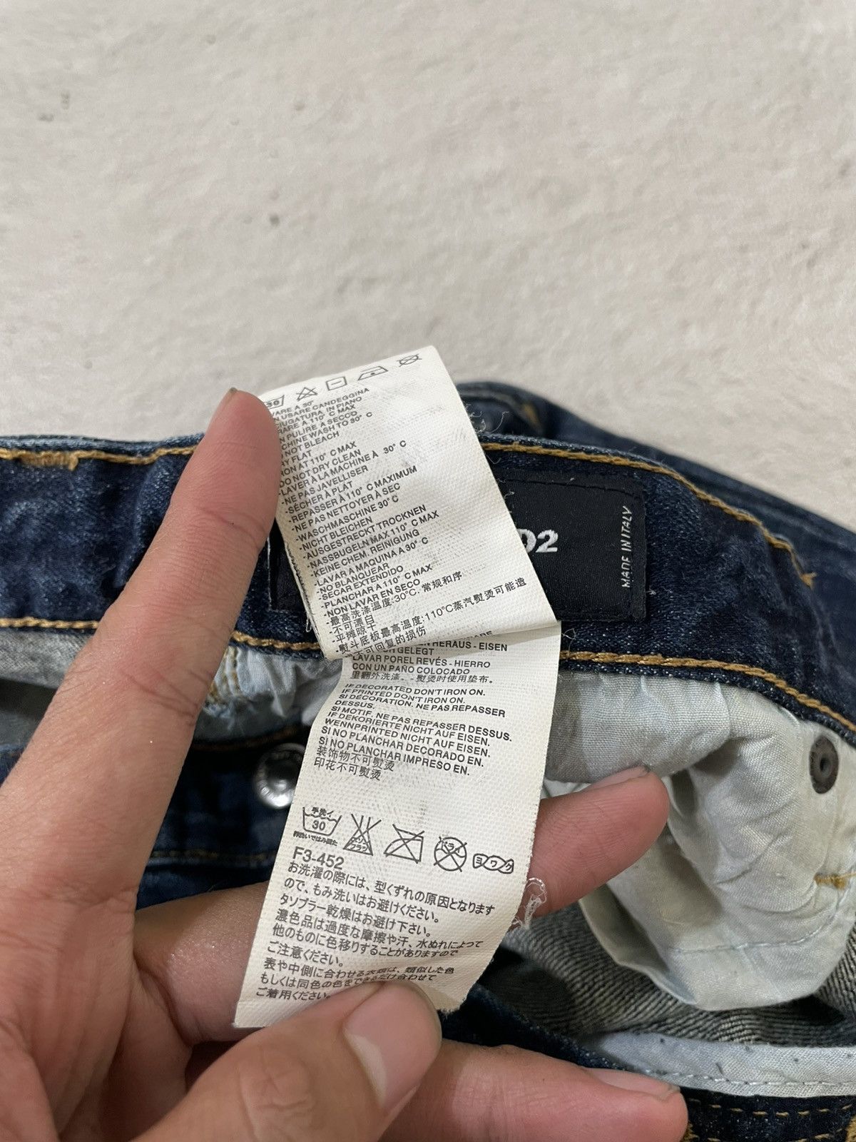 Japanese Brand 00s Dsquared Archival Mudwash Denim Distressed Y2K Japan Size US 33 - 7 Thumbnail