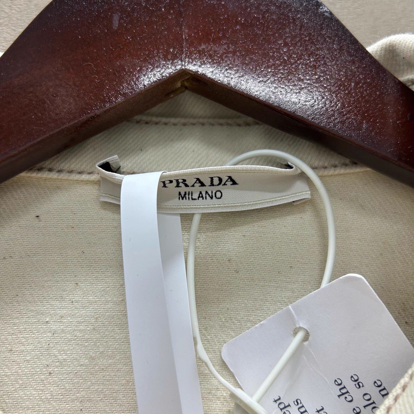 Prada Prada 25 Distressed Triangle Logo Denim Jacket with Tags L Size US L / EU 52-54 / 3 - 4 Thumbnail