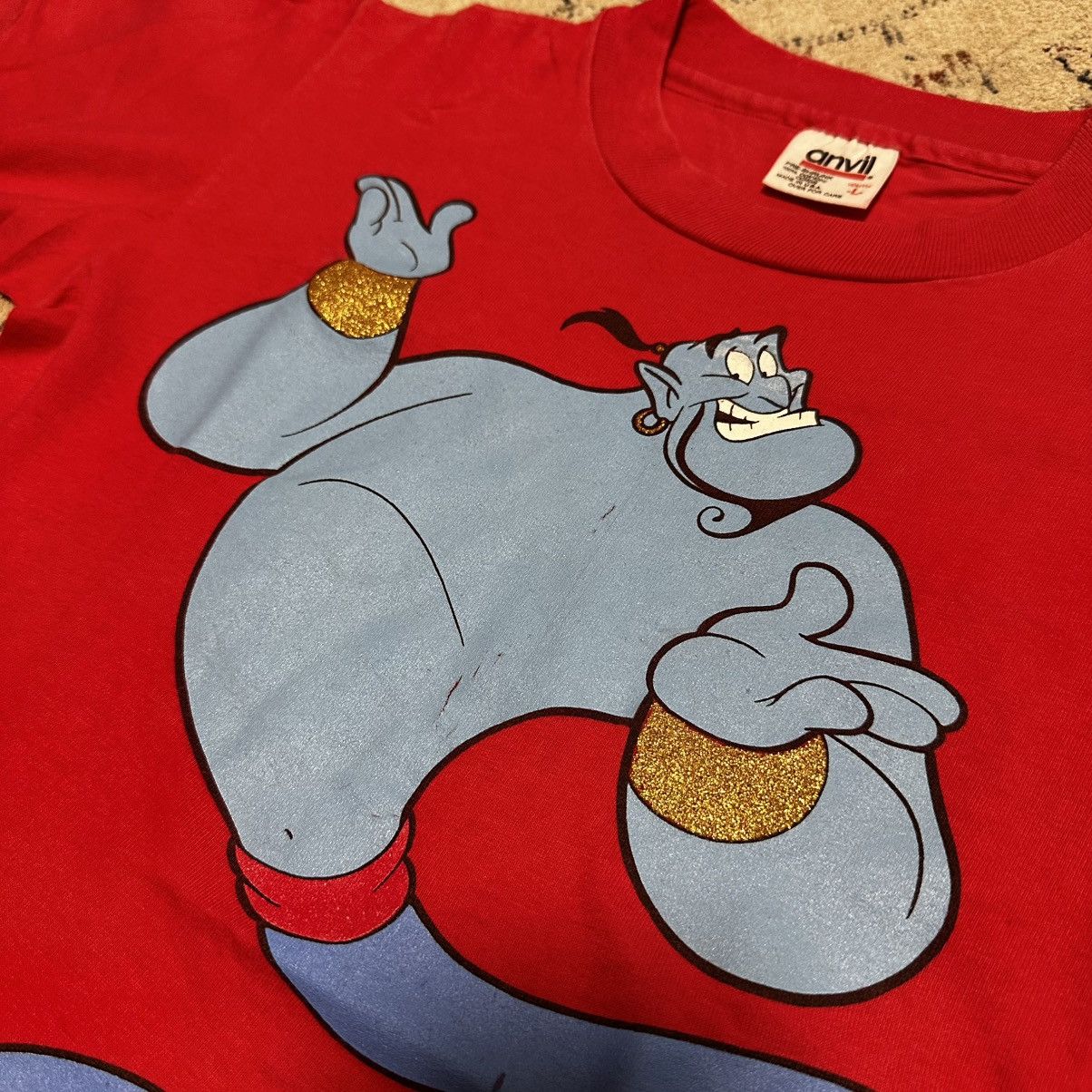 Disney Vintage Disney Aladdin Genie Tshirt Size US XXS / EU 40 - 3 Thumbnail