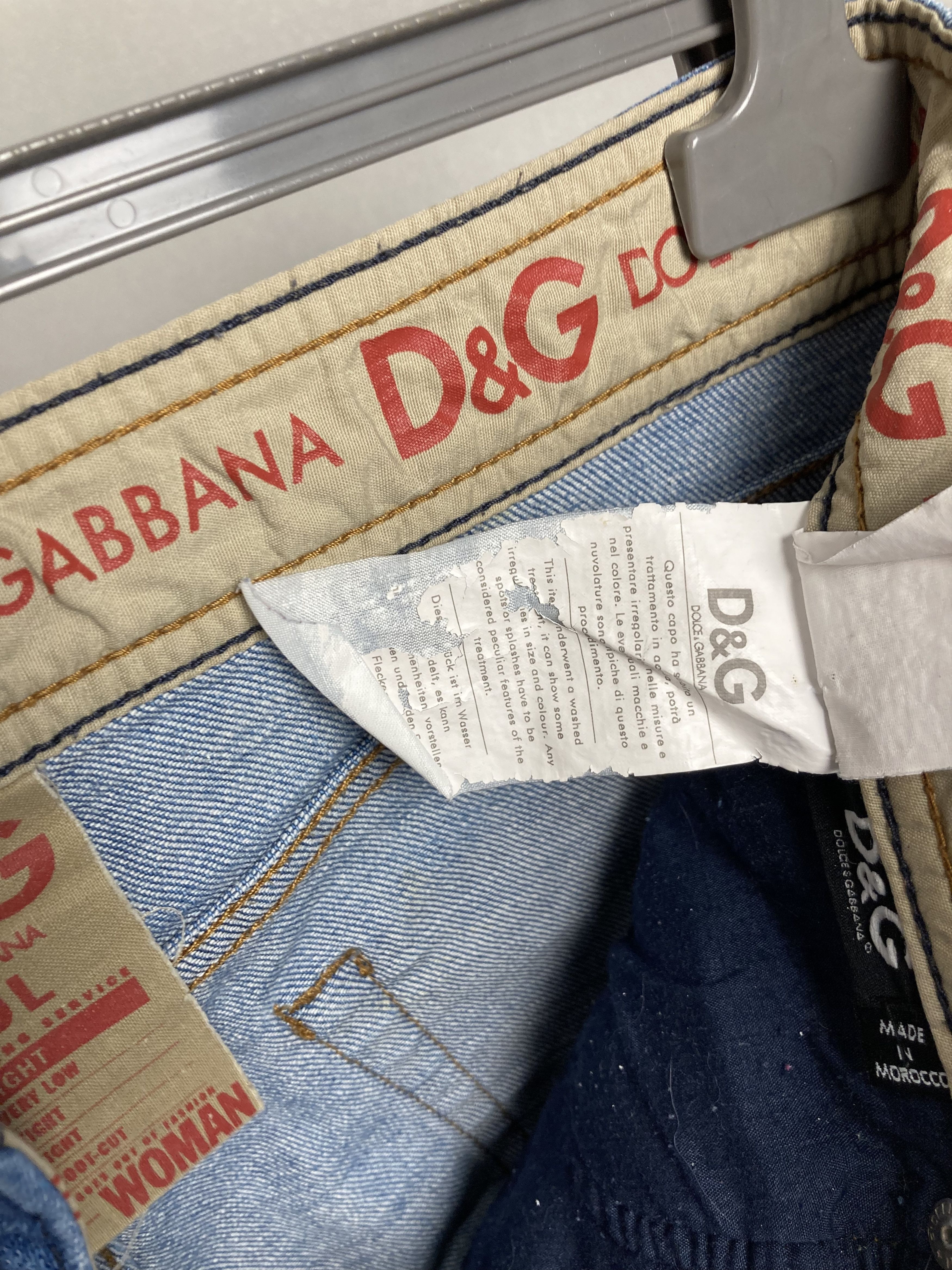 Dolce & Gabbana Dolce & Gabbana Y2K Hypebeast Low Waist Jeans Distressed Size 30" / US 8 / IT 44 - 10 Thumbnail