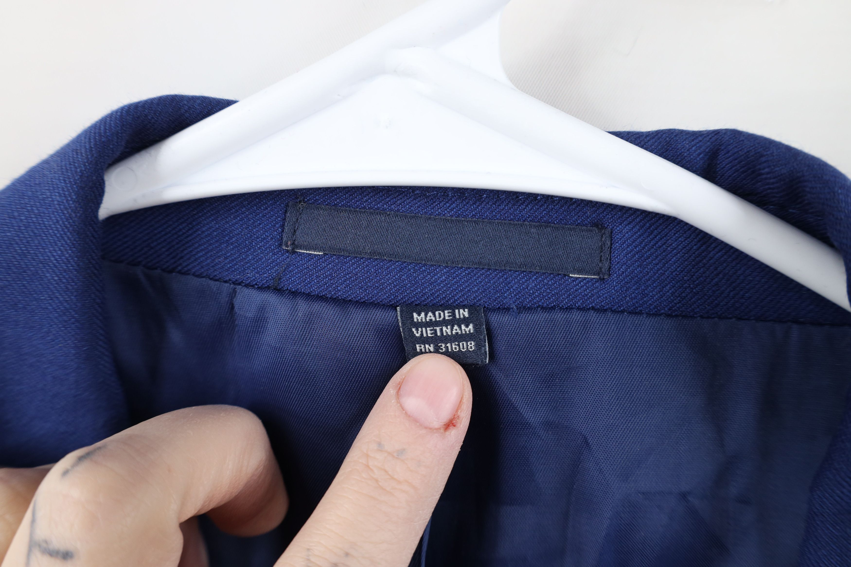 Jos. A. Bank Jos A Bank Wool 2 Button Suit Coat Blazer Jacket Blue Size US XXL / EU 58 / 5 - 9 Thumbnail