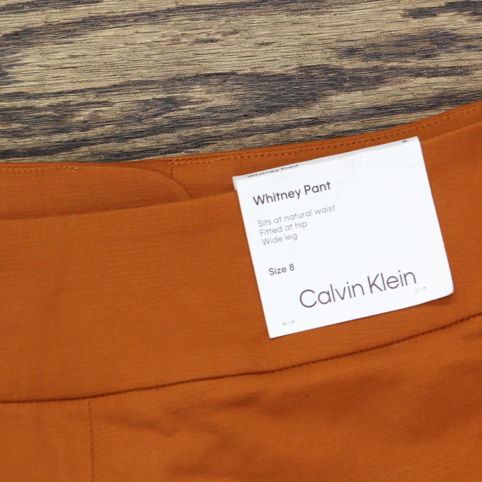 Calvin Klein Nwt Calvin Klein Work Wear Dress Pants Tera Orange Brown 8 Size 30" / US 8 / IT 44 - 3 Thumbnail