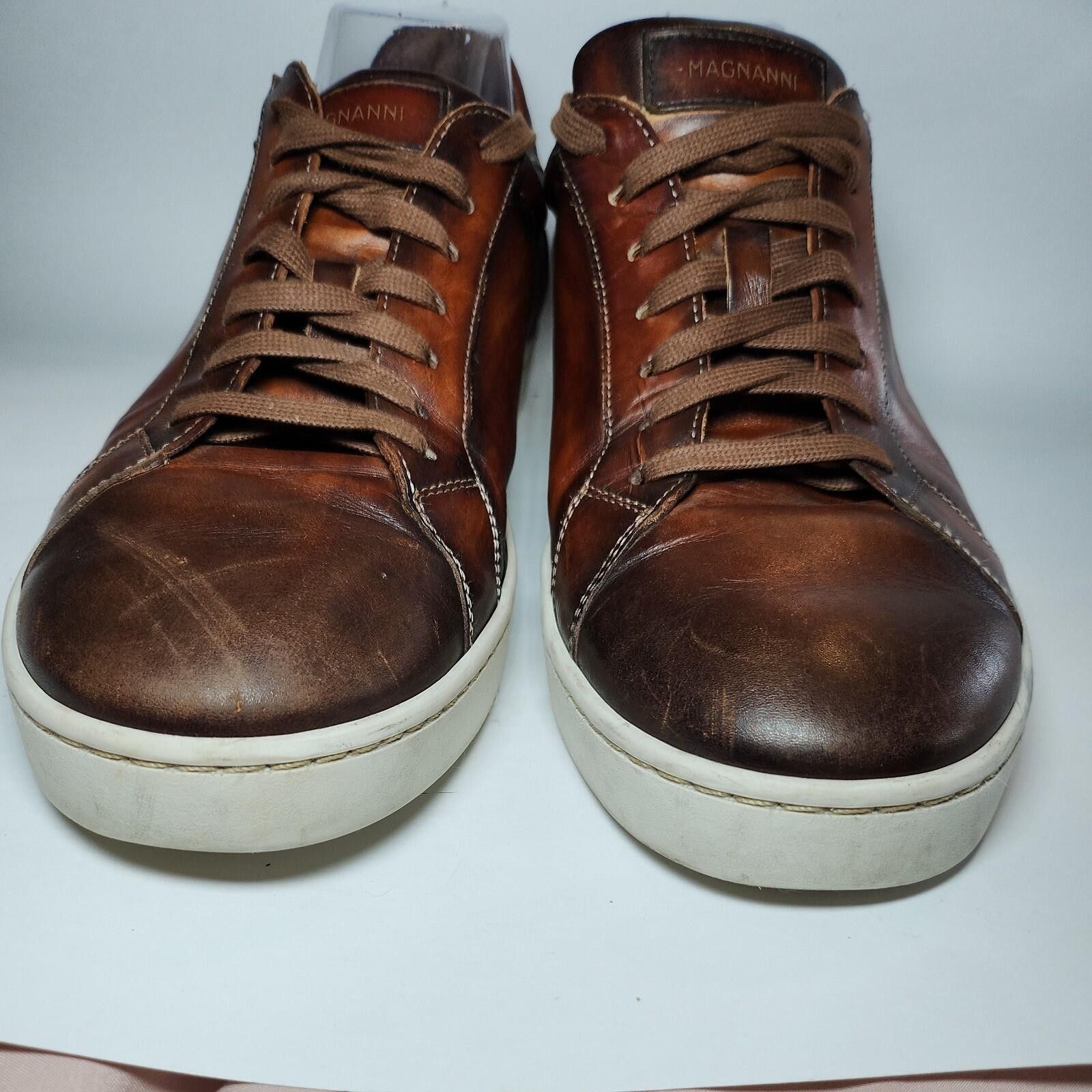 Magnanni Magnanni Burgundy Leather Low Top Sneakers Portugal 10.5 Size US 10.5 / EU 43-44 - 1 Thumbnail