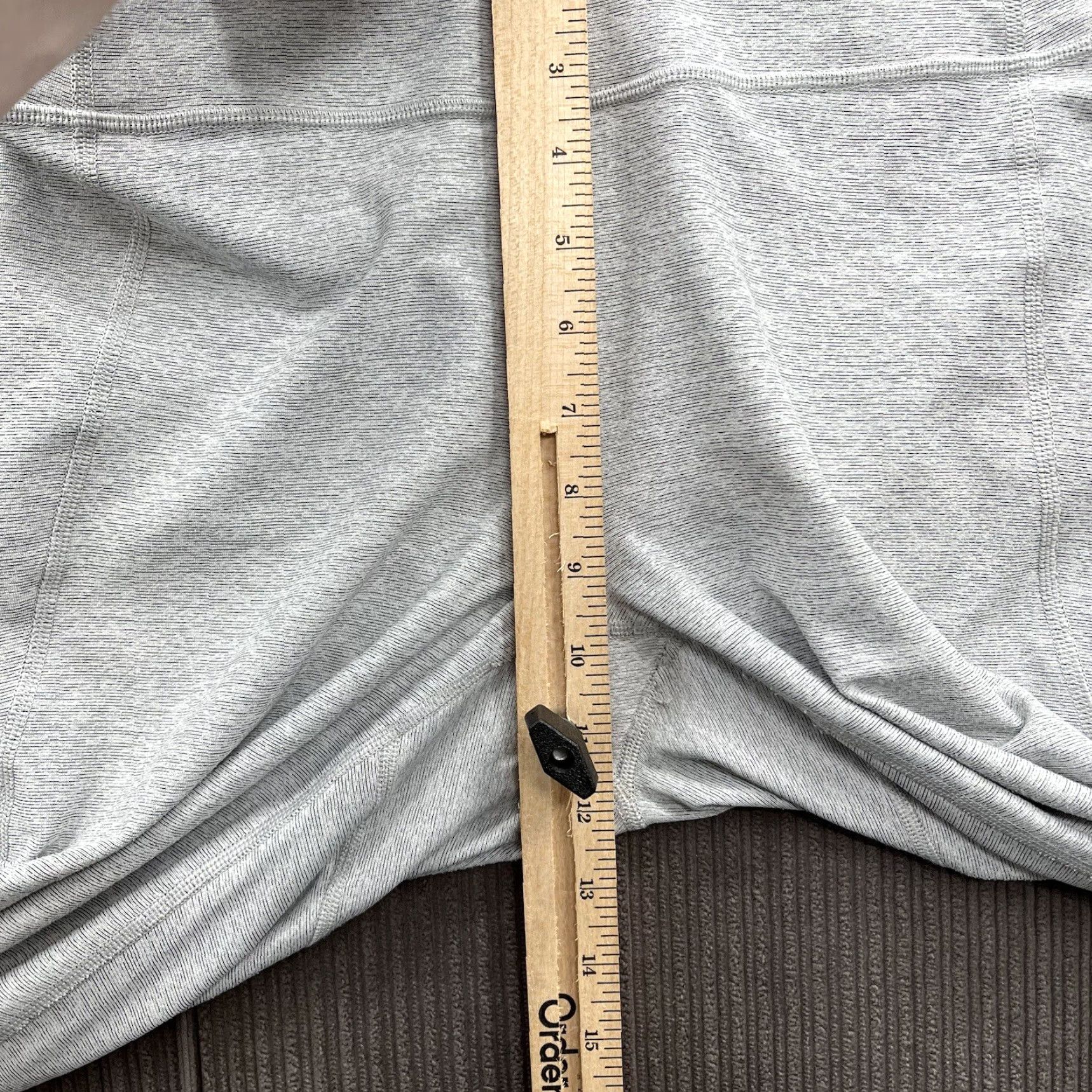 Outdoor Voices Outdoor Voices Women Capri Leggings Size Large Gray Polyester Gym Workout Leggings Capri Athleisure Womens Size 36" / US 14 / IT 50 - 5 Thumbnail