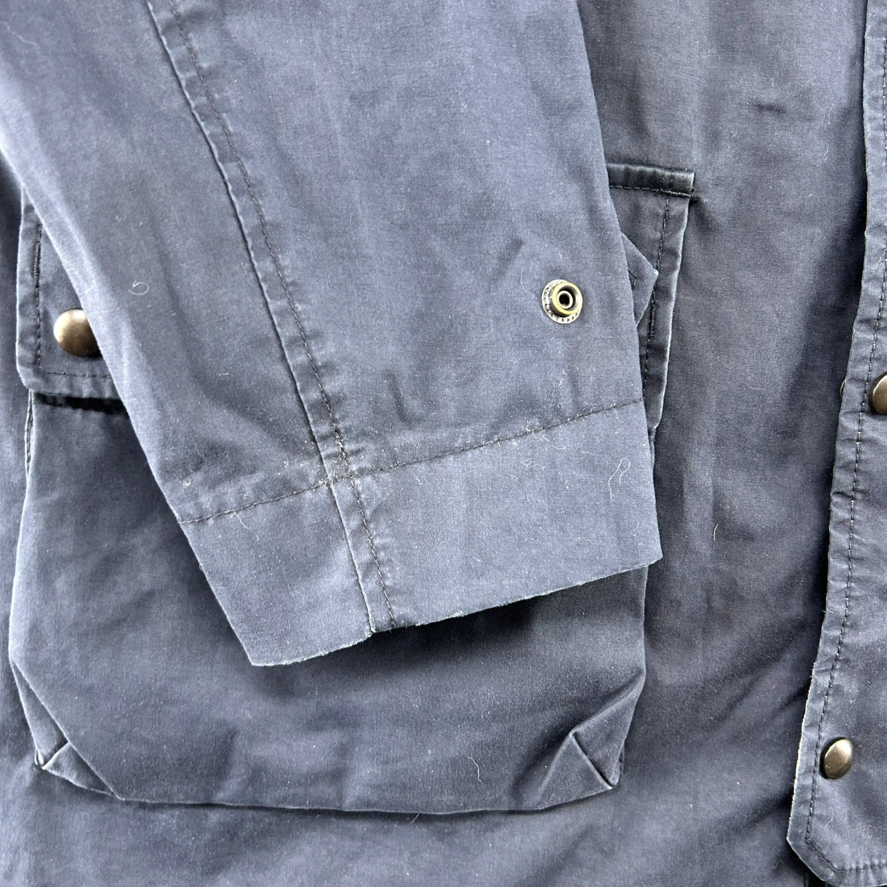 Wallace & Barnes Wallace & Barnes Jacket Men M Blue Navy Chore Barn Coat Field Military Cotton RARE 90s Parka Full Zip Lined Workwear Casual Vintage No Size US M / EU 48-50 / 2 - 5 Thumbnail