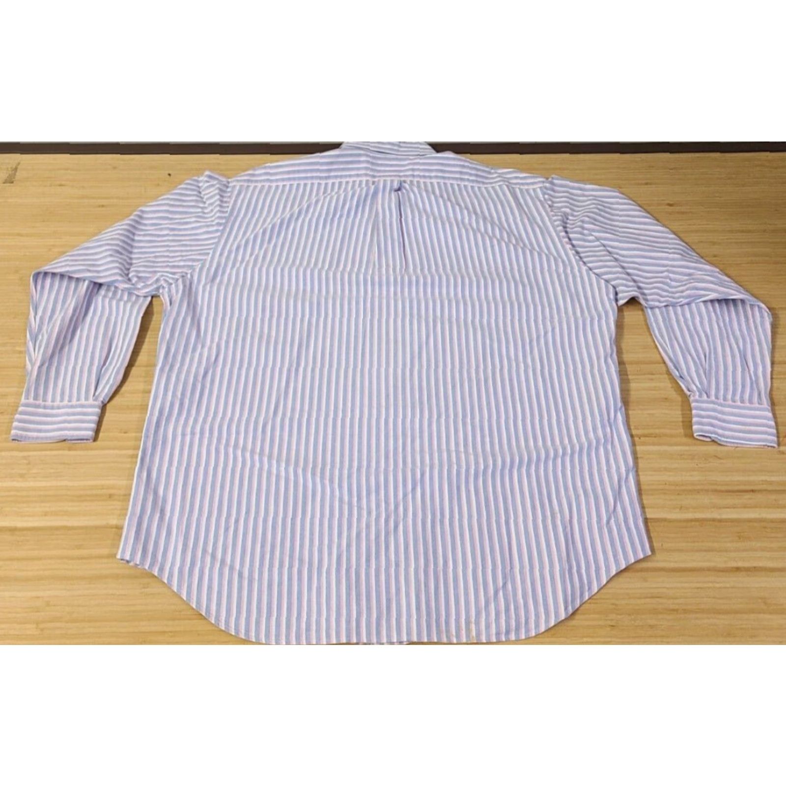 Polo Ralph Lauren Polo Ralph Lauren Shirt Men L Blue Pink Striped Long Sleeve Button-Down Collared Knit Cotton Button-Up Embroidered Logo casual Business Travel Size US L / EU 52-54 / 3 - 6 Thumbnail