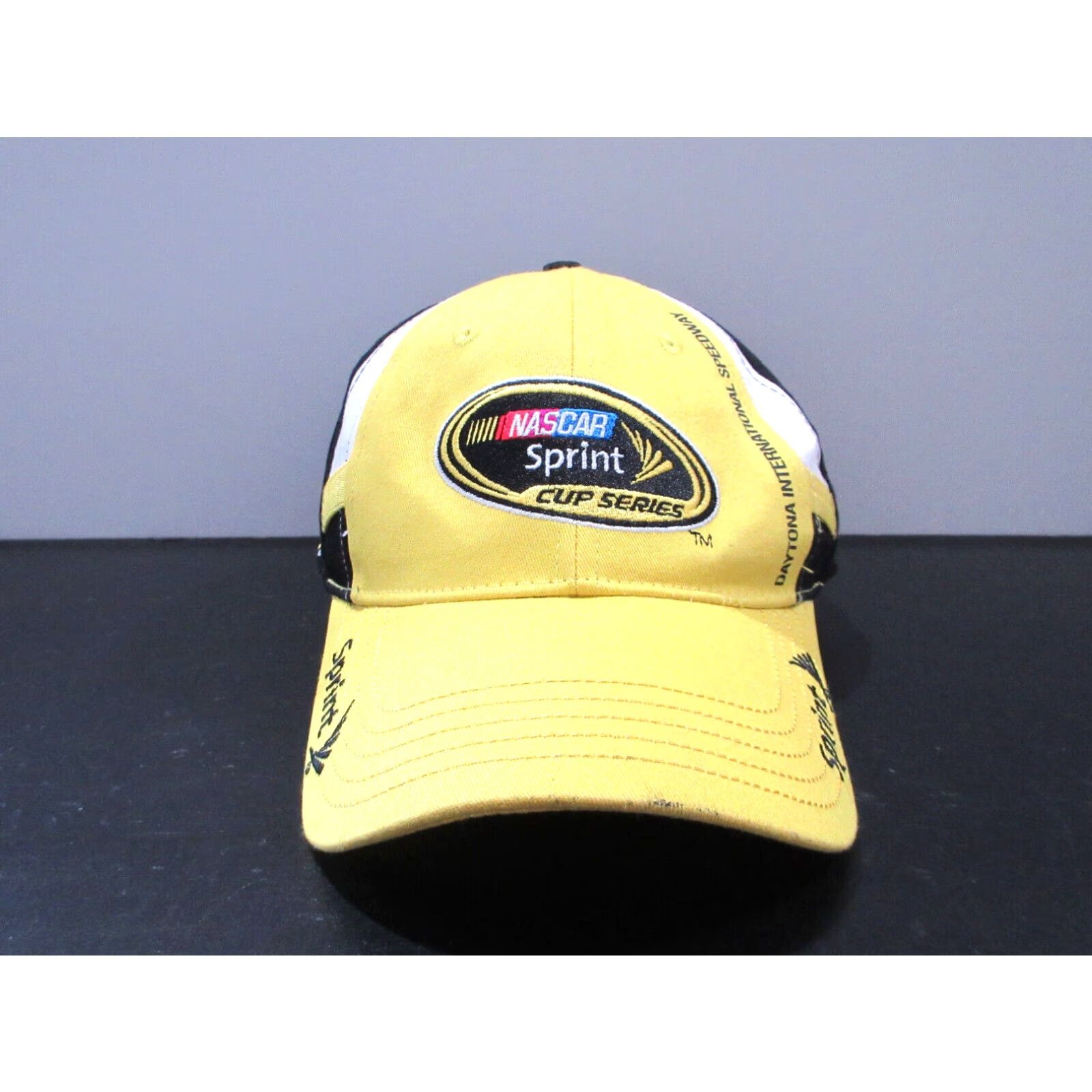 NASCAR Yellow Sprint Cup Racing Team Authentic One Size Fitted Cap for ...