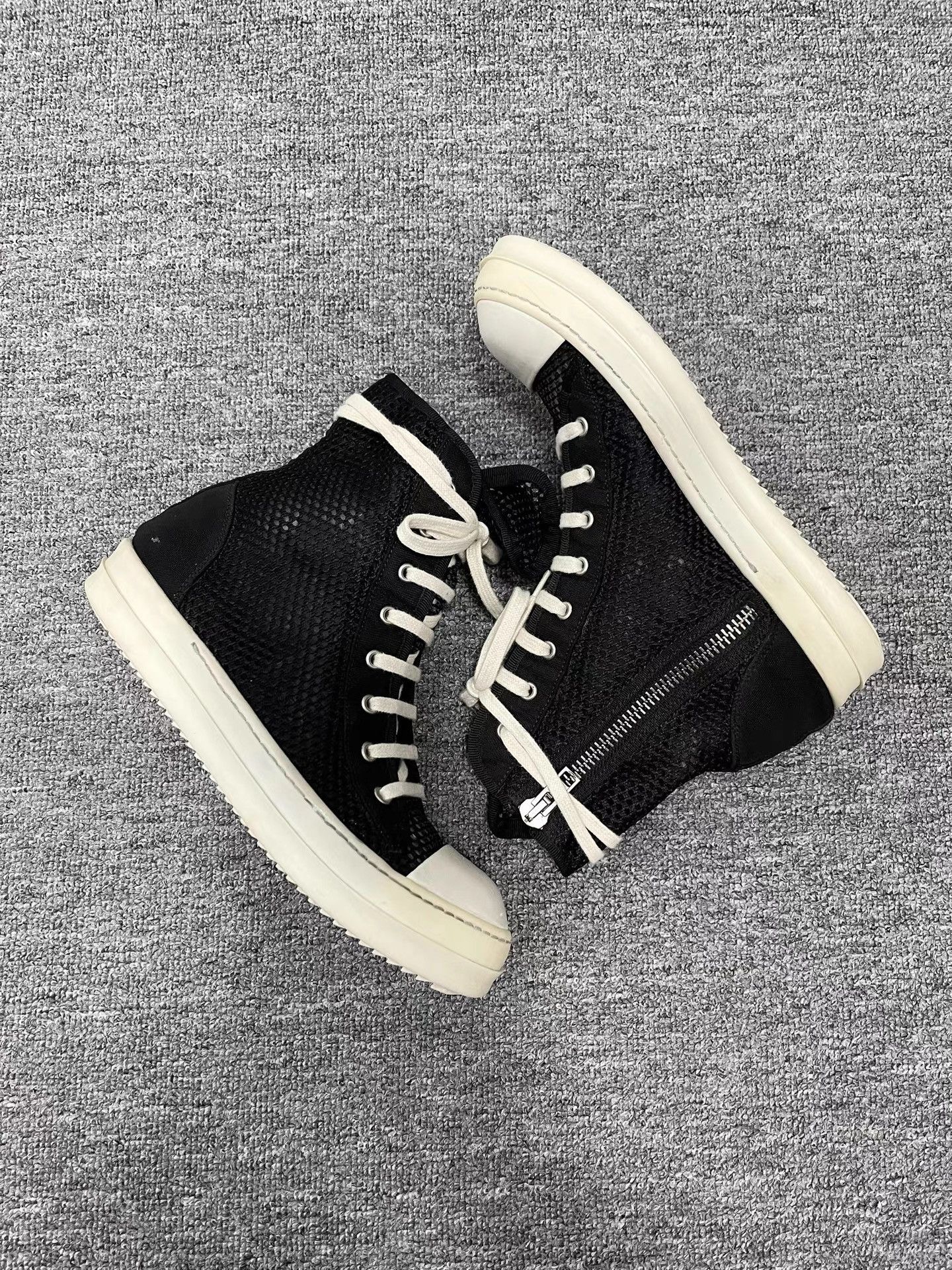 Rick Owens Rick Owens Mesh High Top Sneakers K34 Size US 7 / EU 40 - 3 Thumbnail