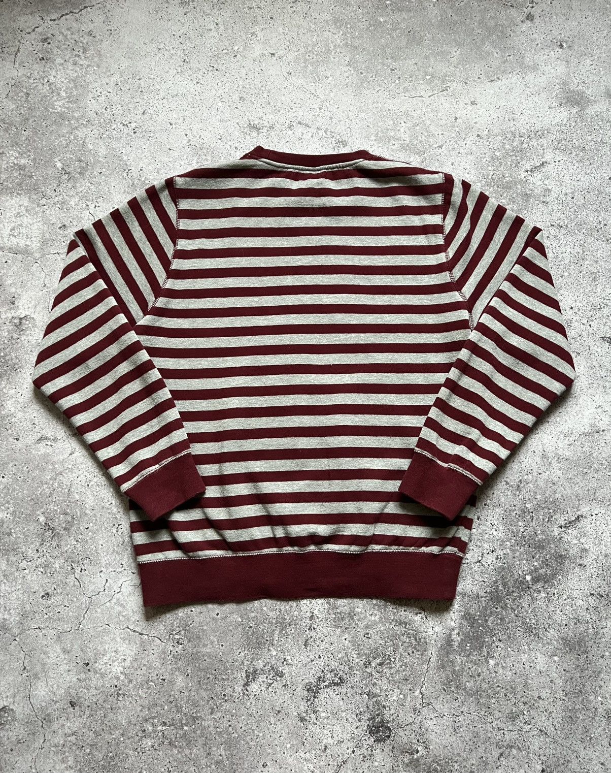 Stussy × Vintage Stussy Striped Sweatshirt Big Logo Men's Size US M / EU 48-50 / 2 - 10 Thumbnail