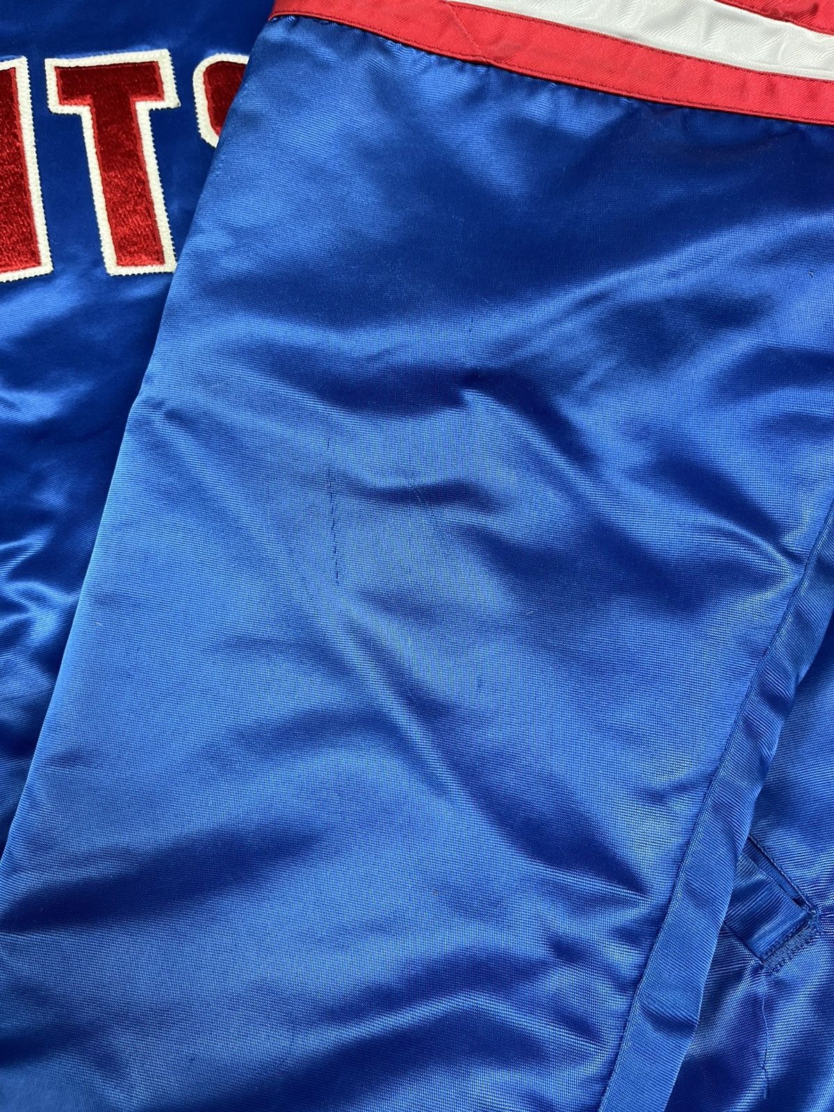 Starter New York Giants Vintage 80s Starter Satin Bomber Jacket Size US XL / EU 56 / 4 - 7 Thumbnail