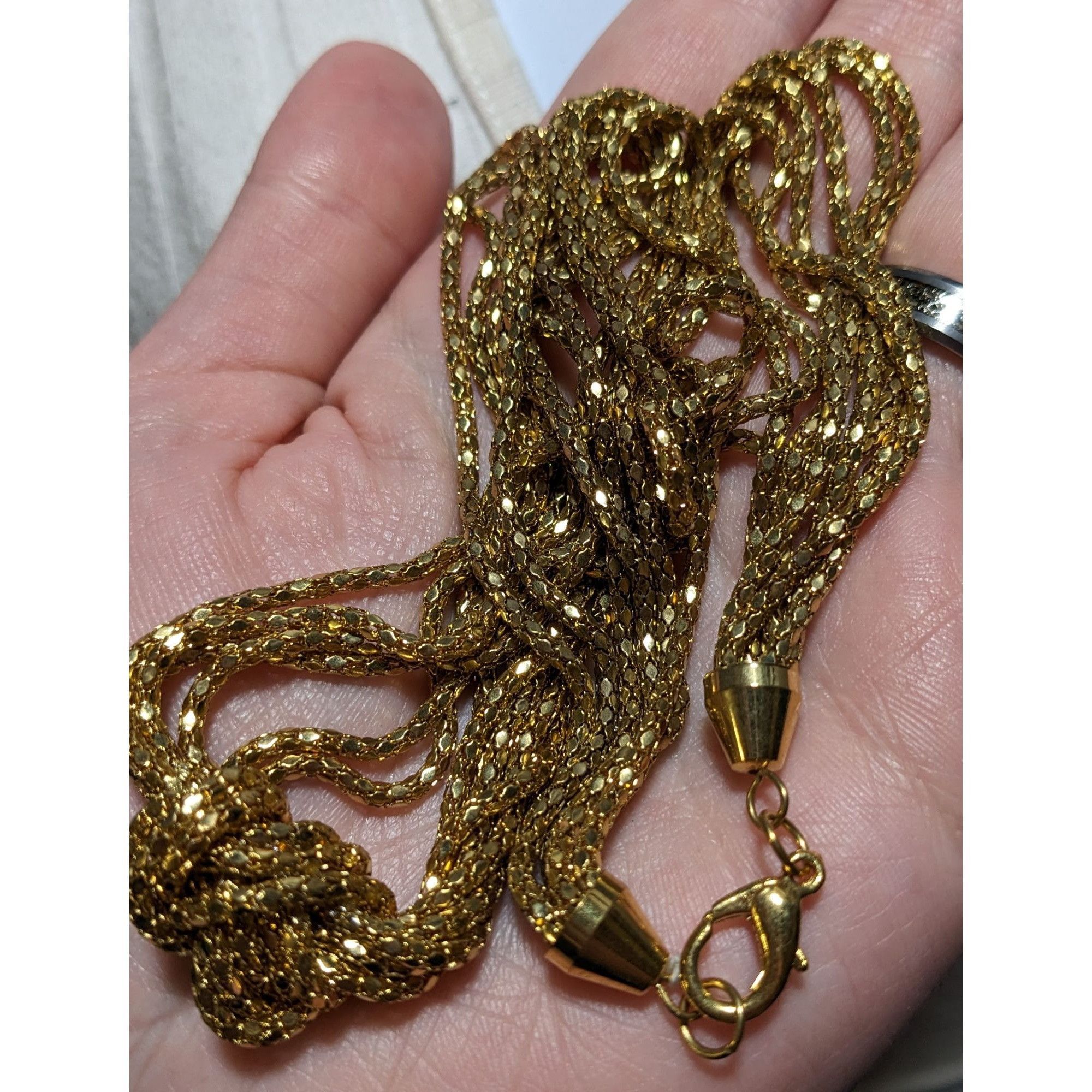 Other Glam Gold Multilayer Knotted Chain Necklace Size ONE SIZE - 4 Thumbnail