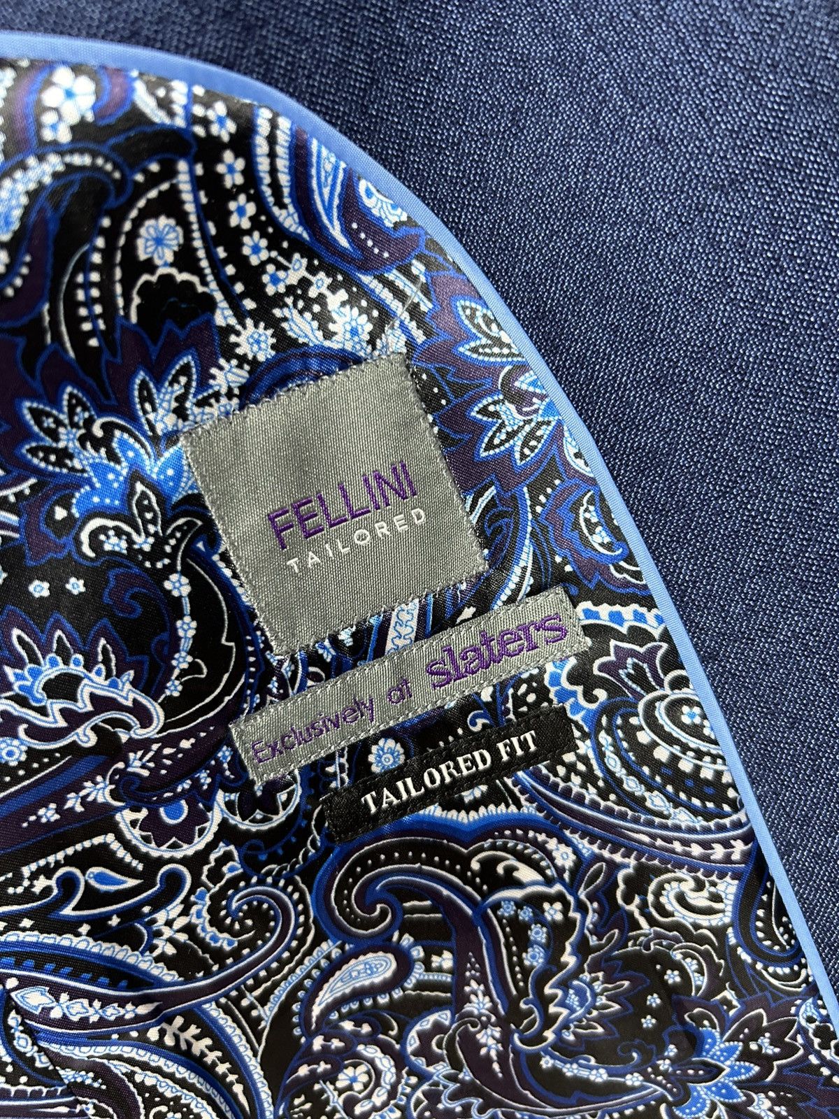 Designer Designer Fellini Tailored Slaters Suit Set Blazer + Trousers Size 40L - 10 Thumbnail