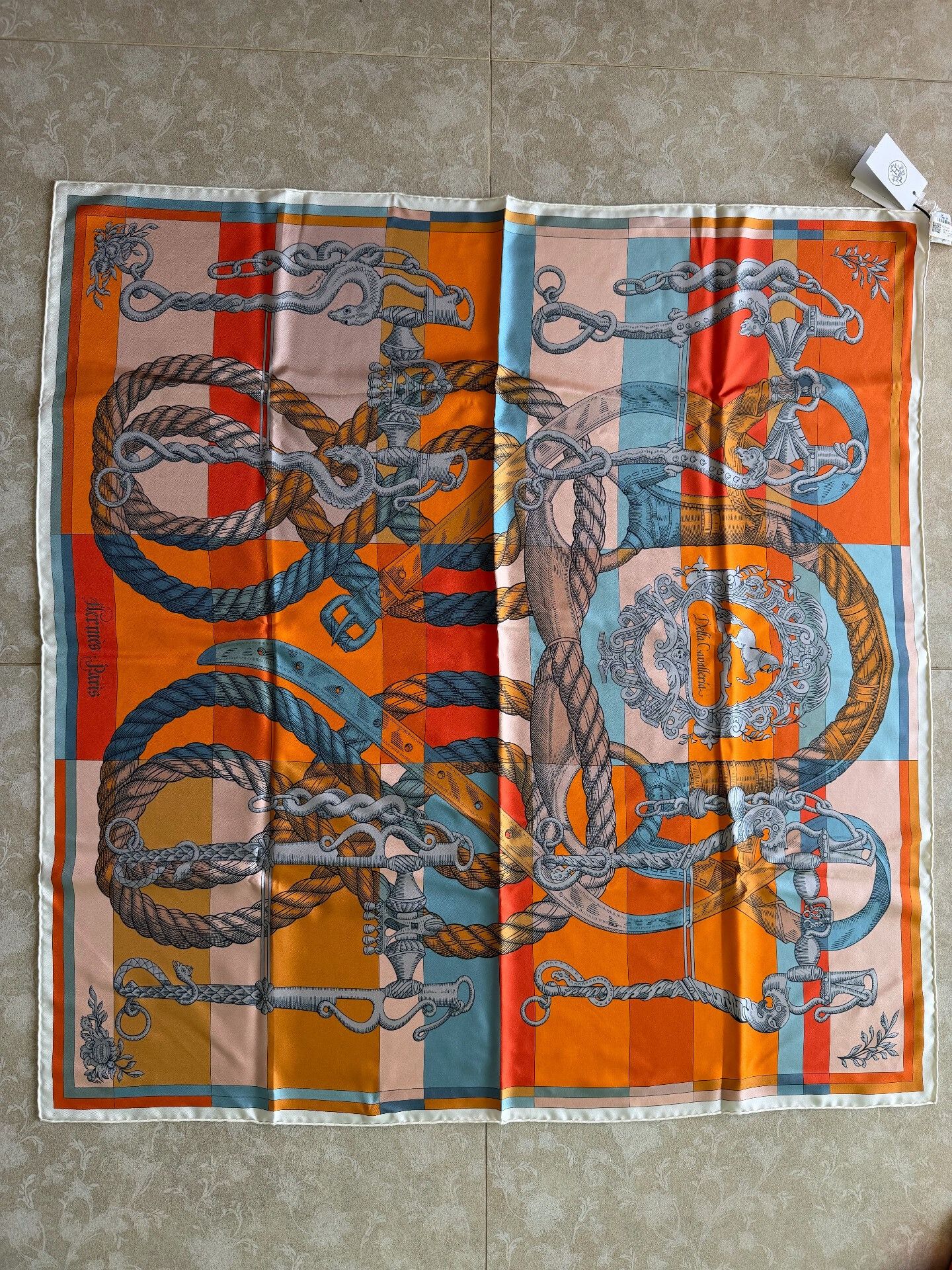 Hermes Hermes Knight Horse Double-Sided Scarf Size ONE SIZE - 1 Thumbnail