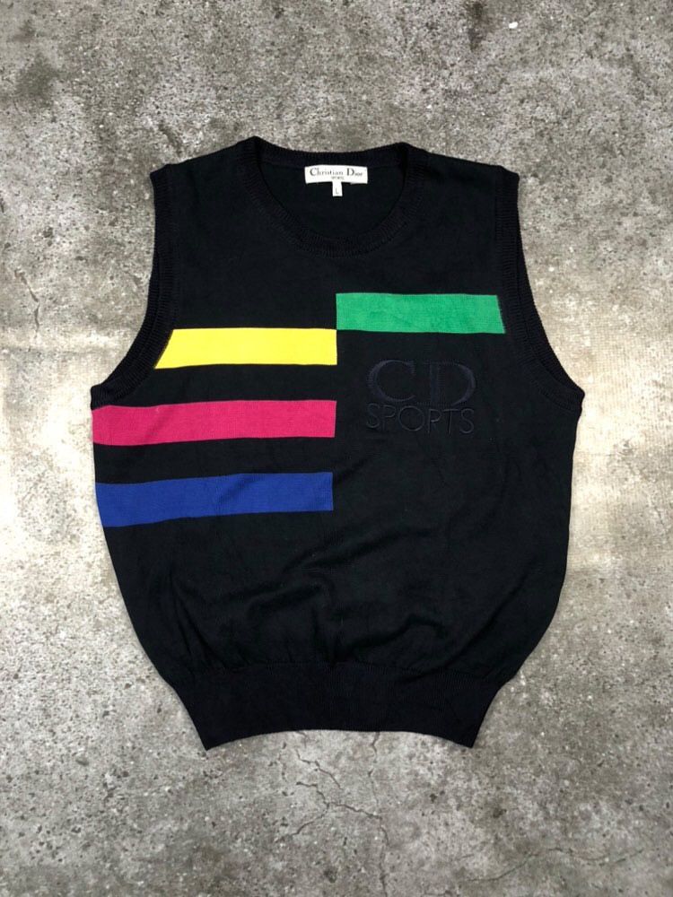 Christian Dior Monsieur × Dior × Vintage Vintage Christian Dior Knit Vest Size US S / EU 44-46 / 1 - 1 Thumbnail
