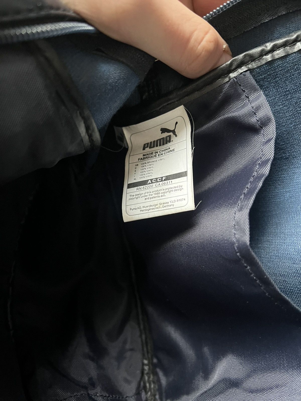 Puma × Vintage Vintage Puma blue Hand bag Y2K opium IfSixWasNine style Size ONE SIZE - 3 Thumbnail