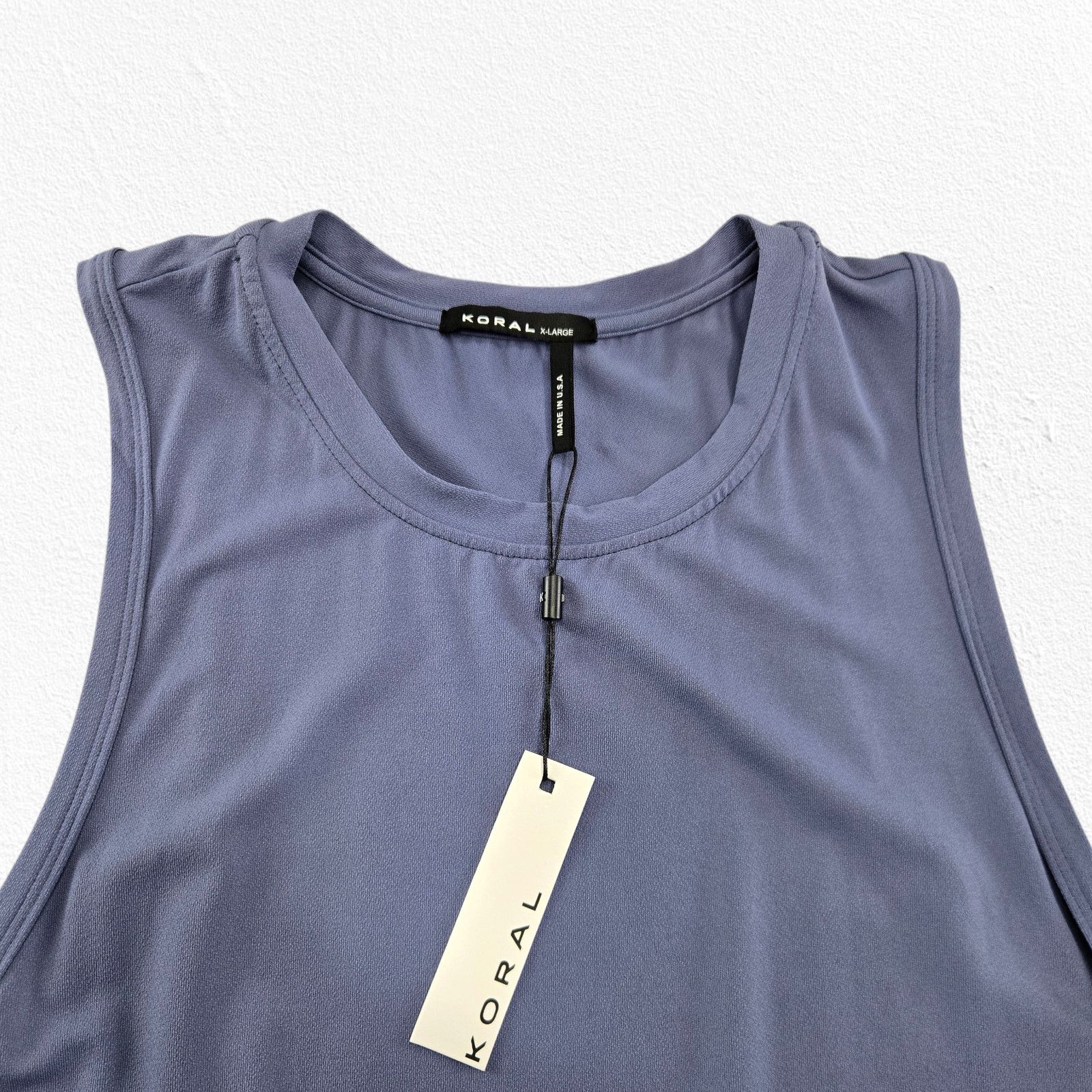 Other Leona Crepe Drawstring Athleisure Tank Blue Shadow Size XL Size XL / US 12-14 / IT 48-50 - 3 Thumbnail