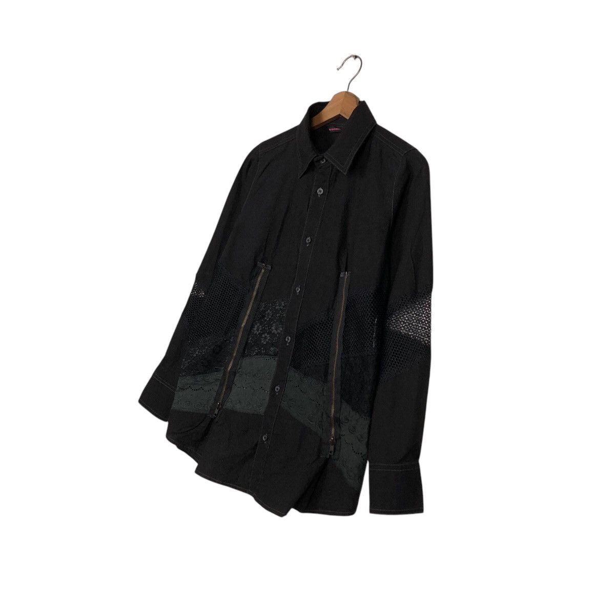 Japanese Brand 📌Punk Design Shirt Jacket Button Algonquins Over Design Size US M / EU 48-50 / 2 - 3 Thumbnail