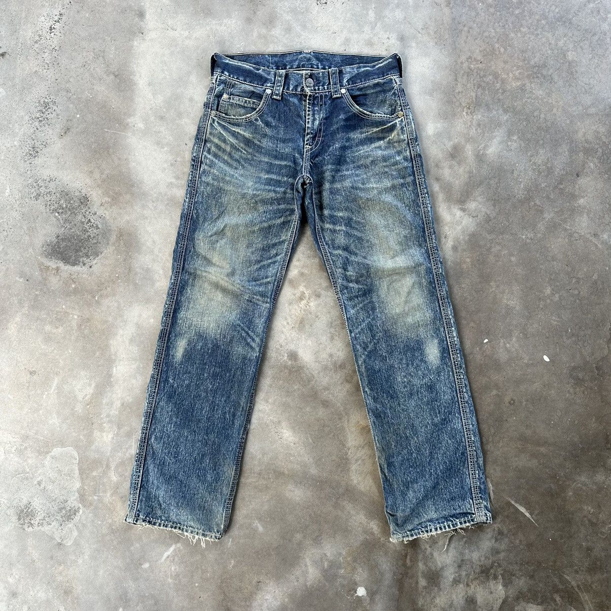 Japanese Brand Vintage Levi’s Rusty Faded Jean Distressed Denim Pant W34 Size US 34 / EU 50 - 1 Thumbnail