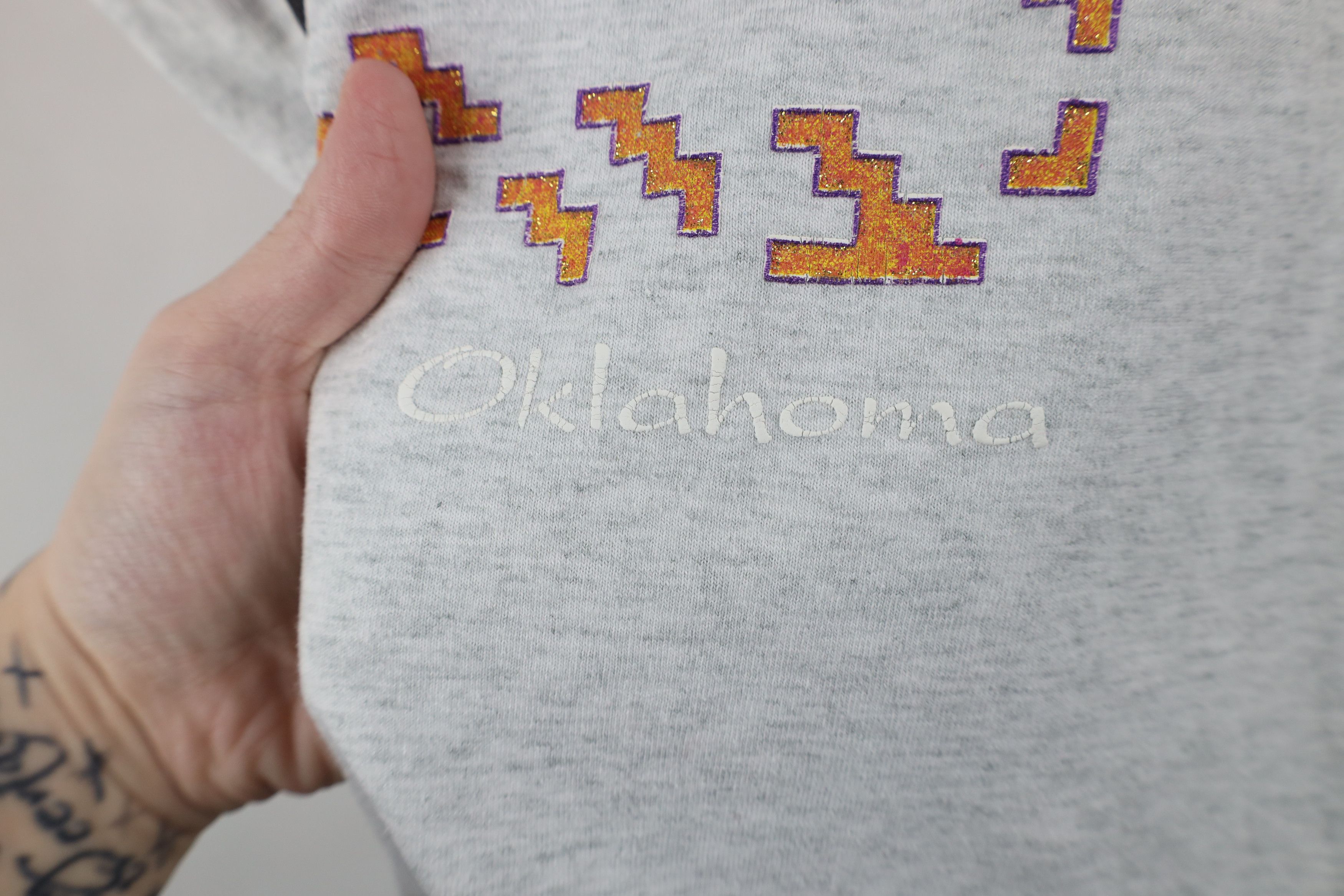 Vintage Vintage 90s Streetwear Oklahoma Beads Southwestern T-Shirt Size M / US 6-8 / IT 42-44 - 5 Thumbnail