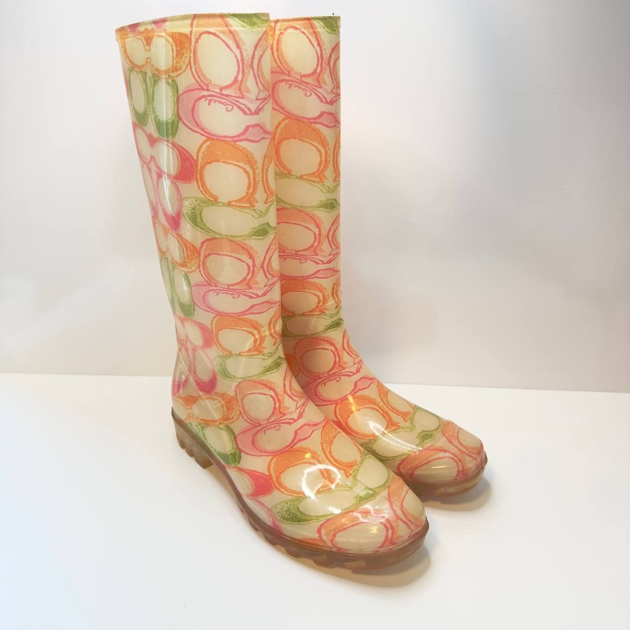 Coach Coach Poppy Pixy Dream Signature Print Rain Boots –Size US 9 Size US 9 / IT 39 - 1 Thumbnail