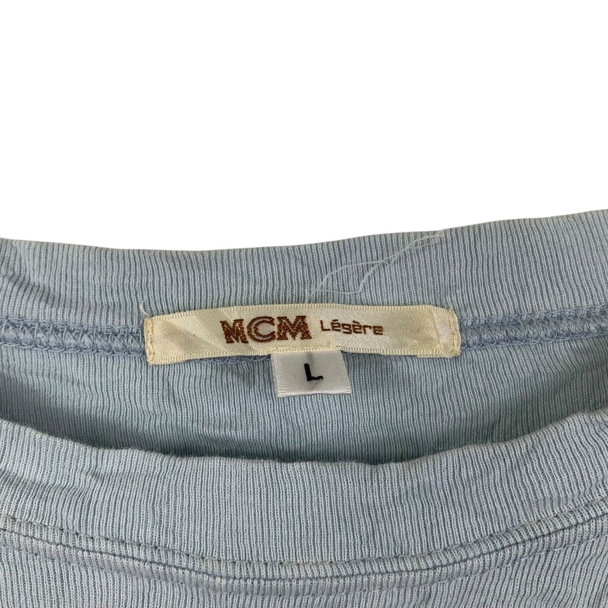 MCM MCM Légère Monogram Box Logo Tee Light Blue Size US L / EU 52-54 / 3 - 3 Thumbnail