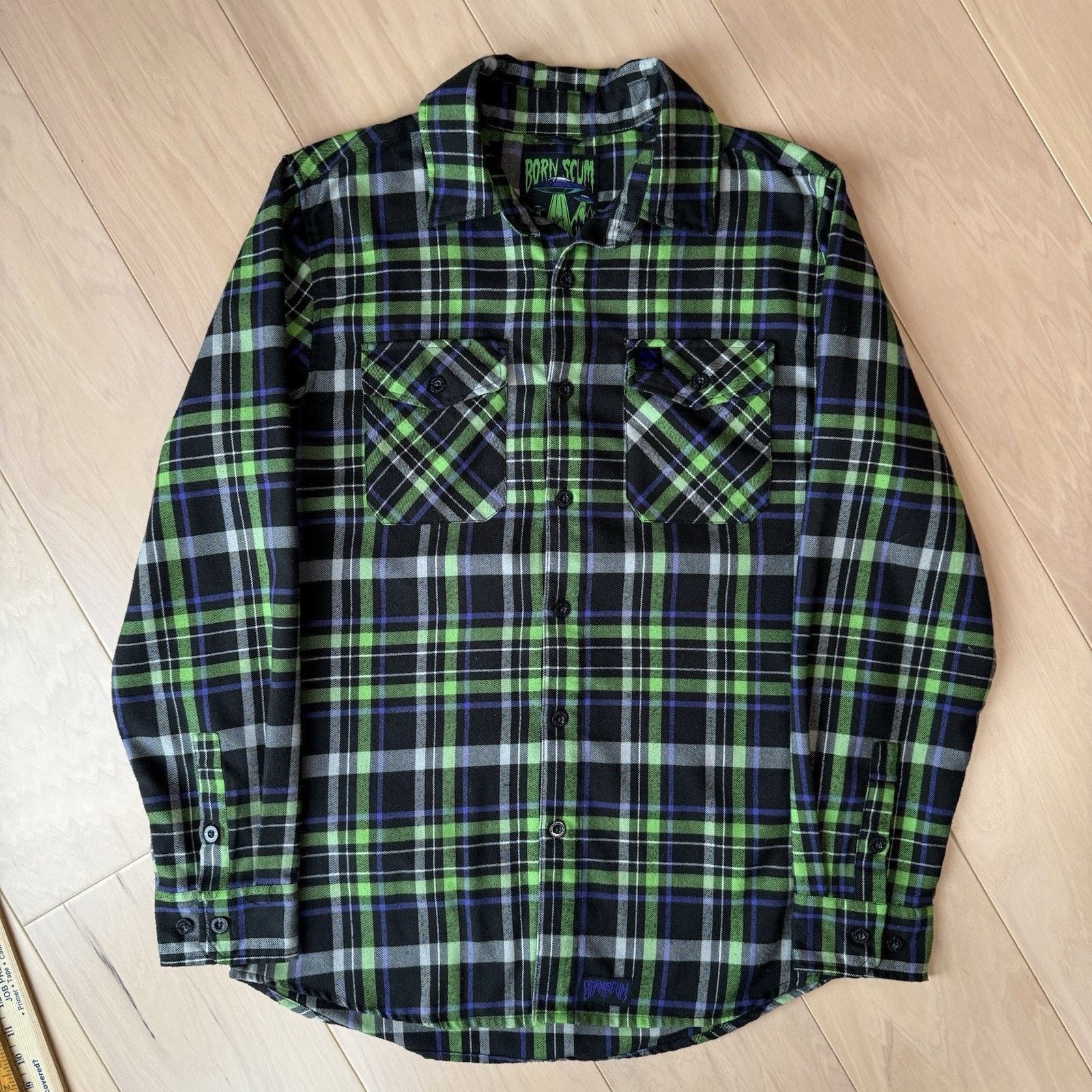 Dixxon Born Scum Flannel Shirt M Multicolor Alien Believe Flannel Size US M / EU 48-50 / 2 - 2 Thumbnail