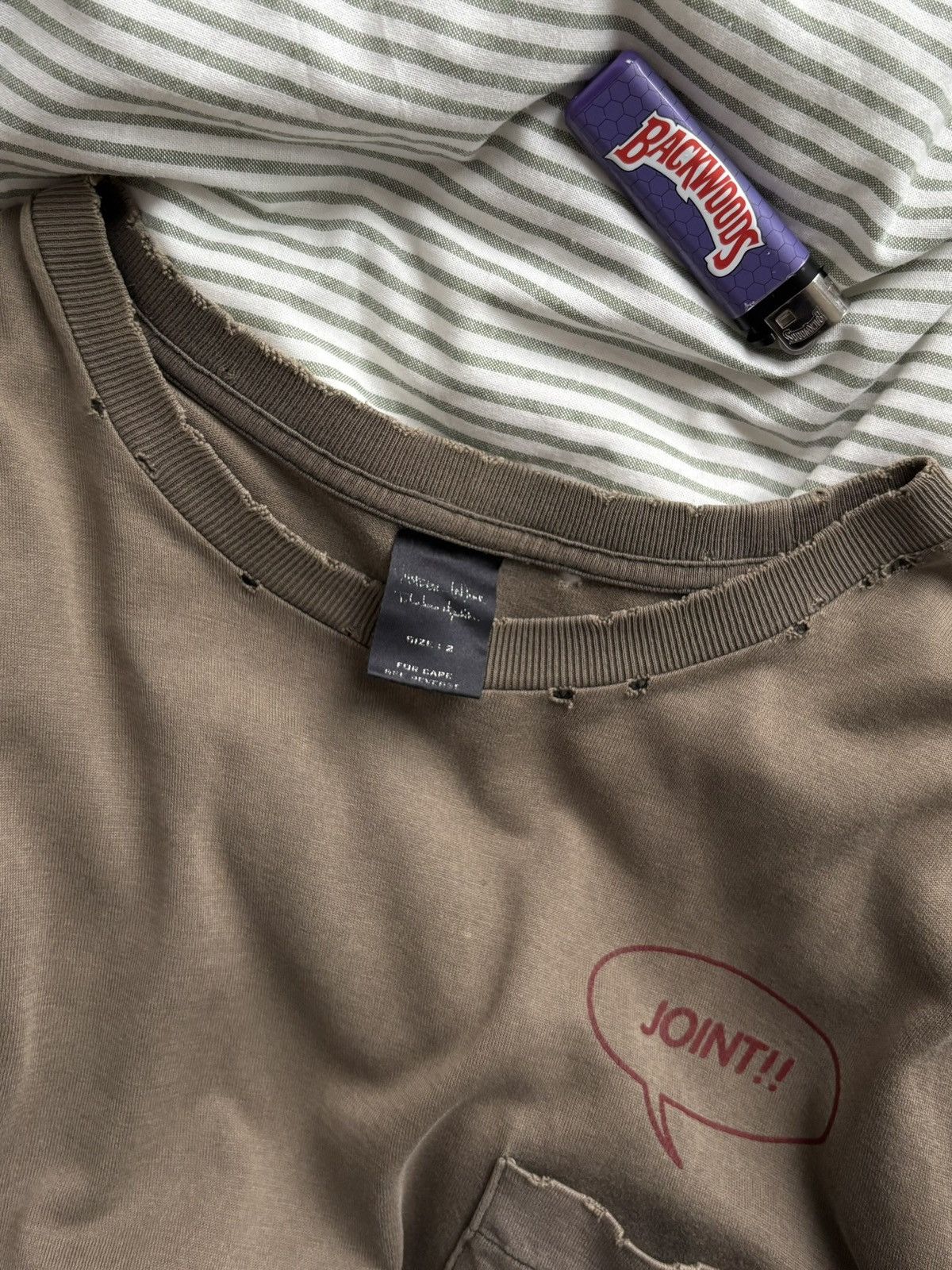 number (n)ine joint!! pocket t shirt