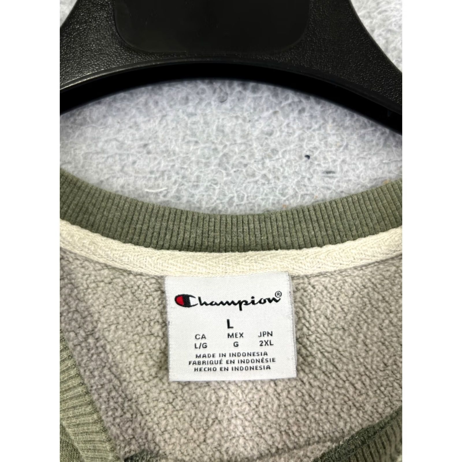 Champion VINTAGE Champion Sweatshirt Men’s Large Green Pullover Crew Neck Lined Fleece Polyester Size US L / EU 52-54 / 3 - 7 Thumbnail