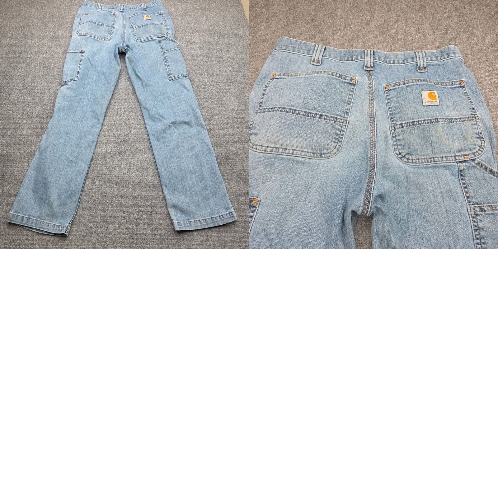 Carhartt Carhartt Relaxed Fit Jeans Mens Blue Light Wash 32x30 Utility Carpenter Denim 2021 Size US 32 / EU 48 - 8 Thumbnail
