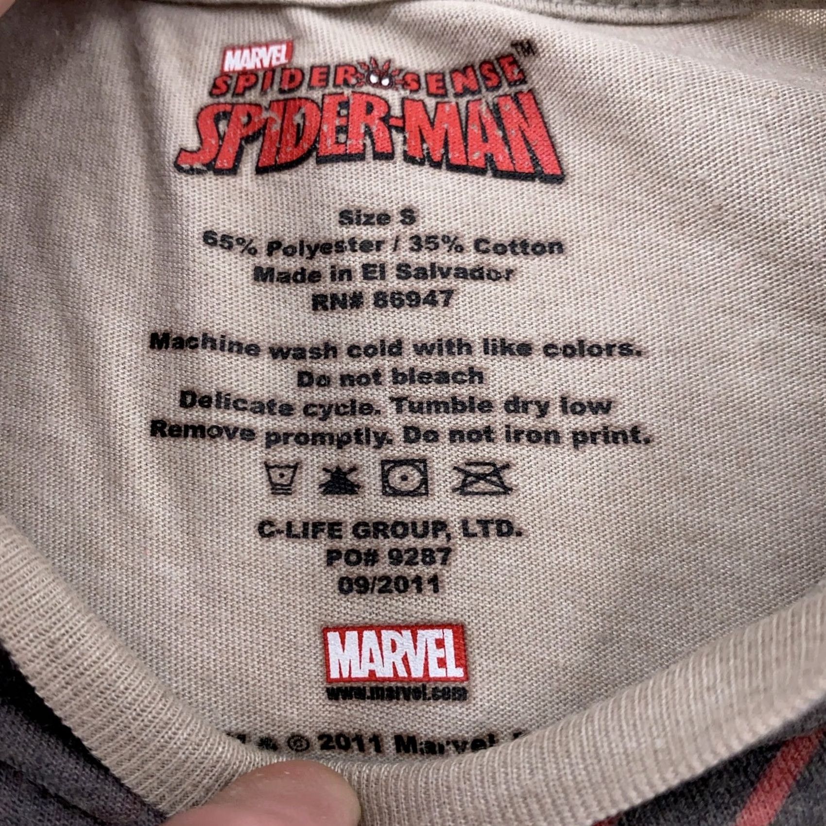 Vintage Marvel Spider-Man Shirt Mens XS Tan Graphic Tee Superhero Movie 2010s Size US XS / EU 42 / 0 - 6 Thumbnail