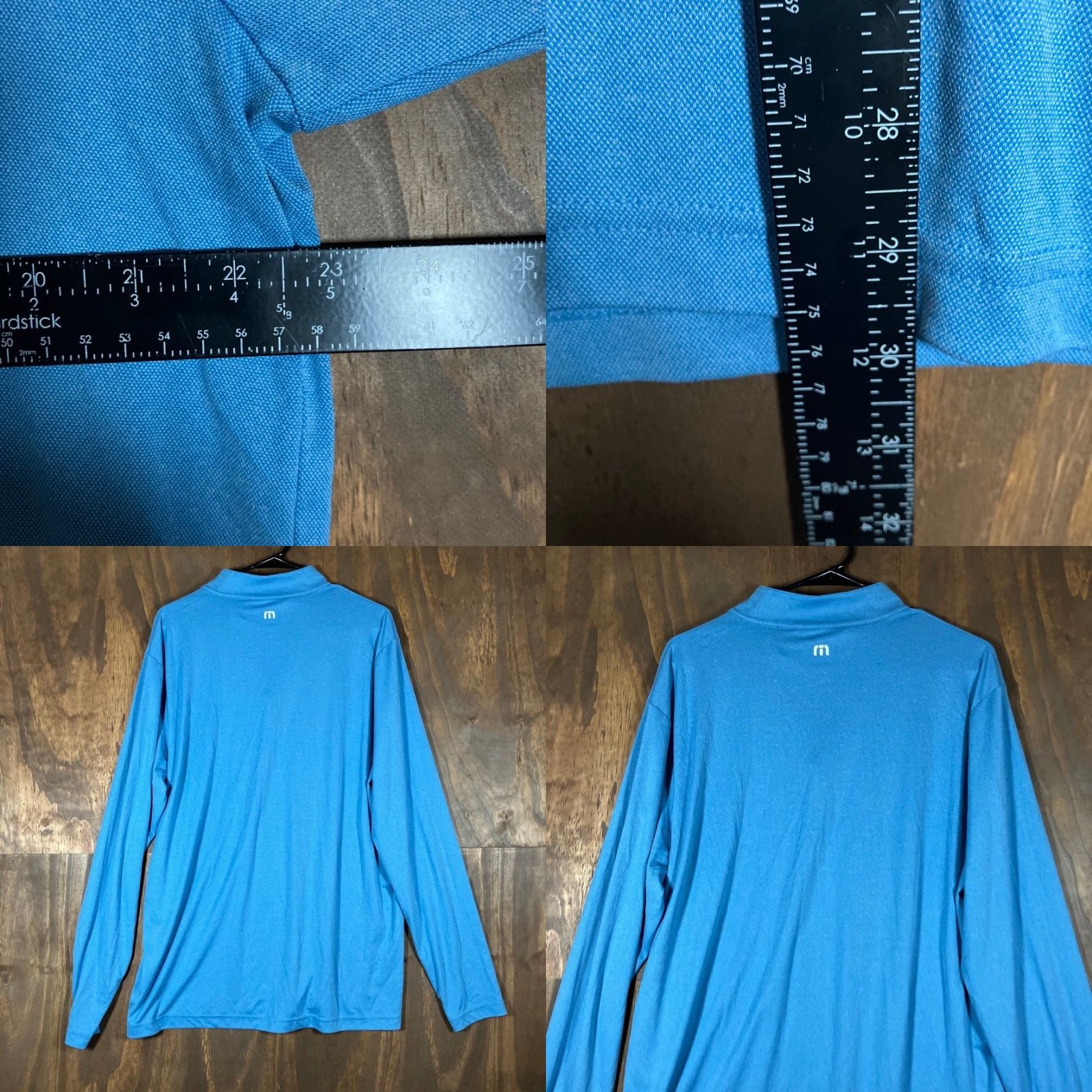 TravisMathew Travis Mathew Mens Shirt Blue 1/2 Zip Long Sleeve Pullover XL White? Size US XL / EU 56 / 4 - 8 Thumbnail