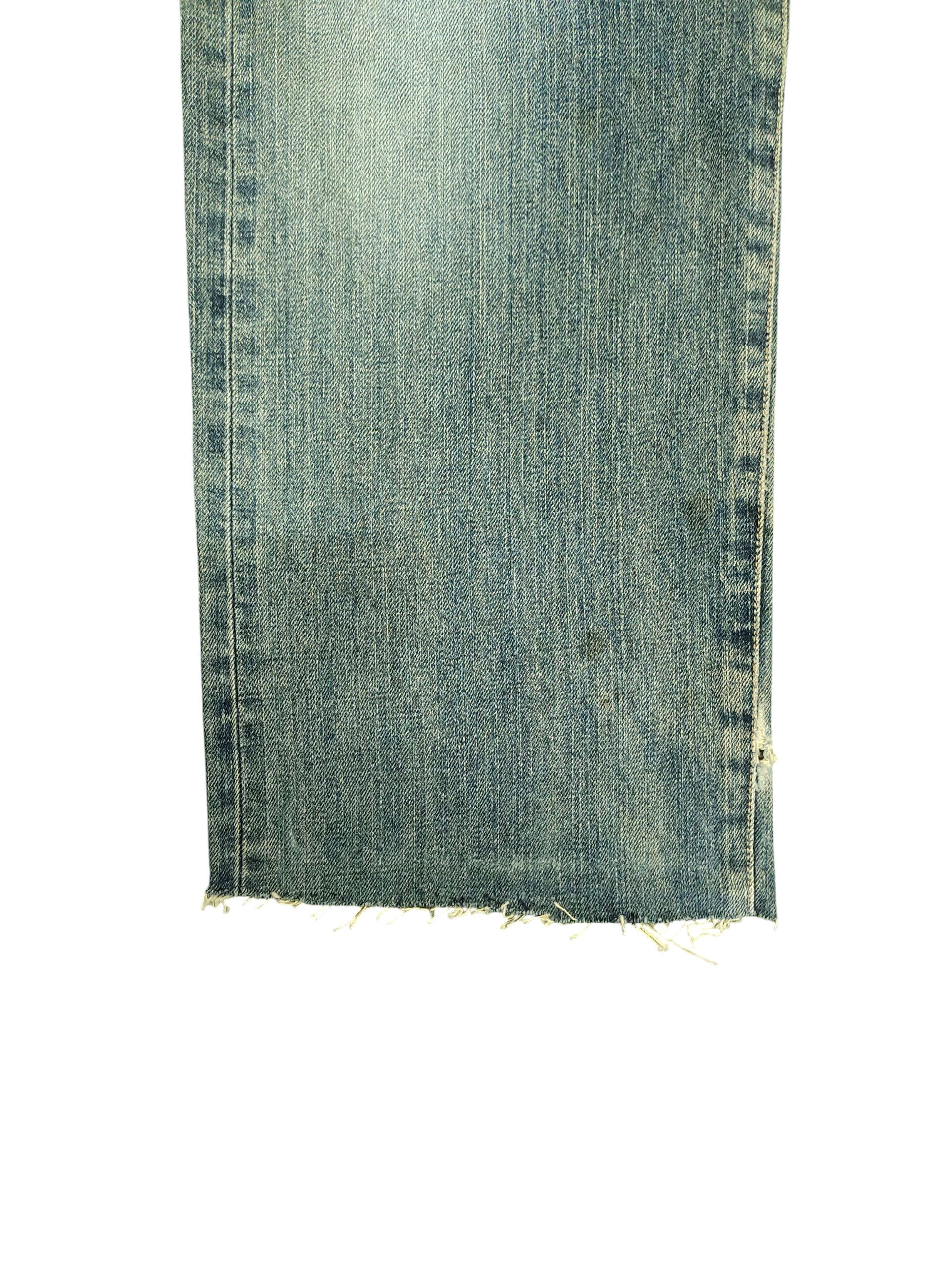 Comme des Garcons × Undercover Vintage 90s Edwin 505 Selvedge Distress Faded Denim Jeans Size US 32 / EU 48 - 6 Thumbnail