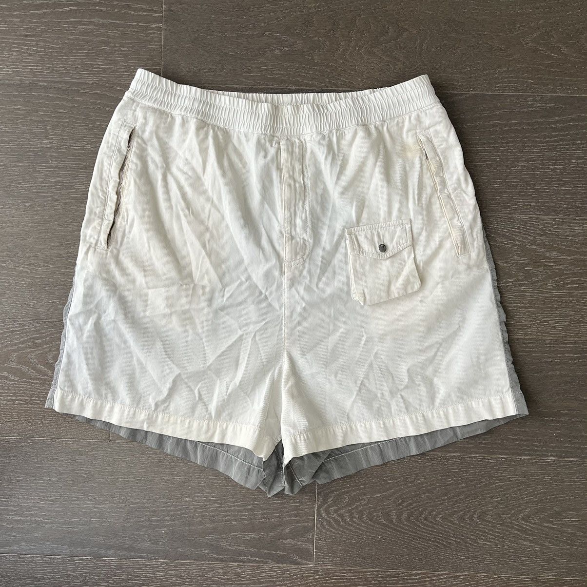 Moncler MONCLER Two-Tone Shorts White Grey Size 48 swim bathing suit Size US 32 / EU 48 - 1 Thumbnail