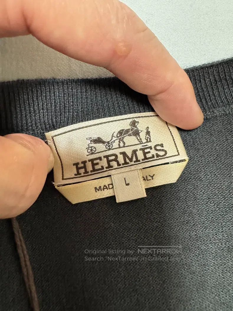 Hermes Hermes Cashmere sweater, 60% cashmere +40% cotton Size US L / EU 52-54 / 3 - 7 Thumbnail