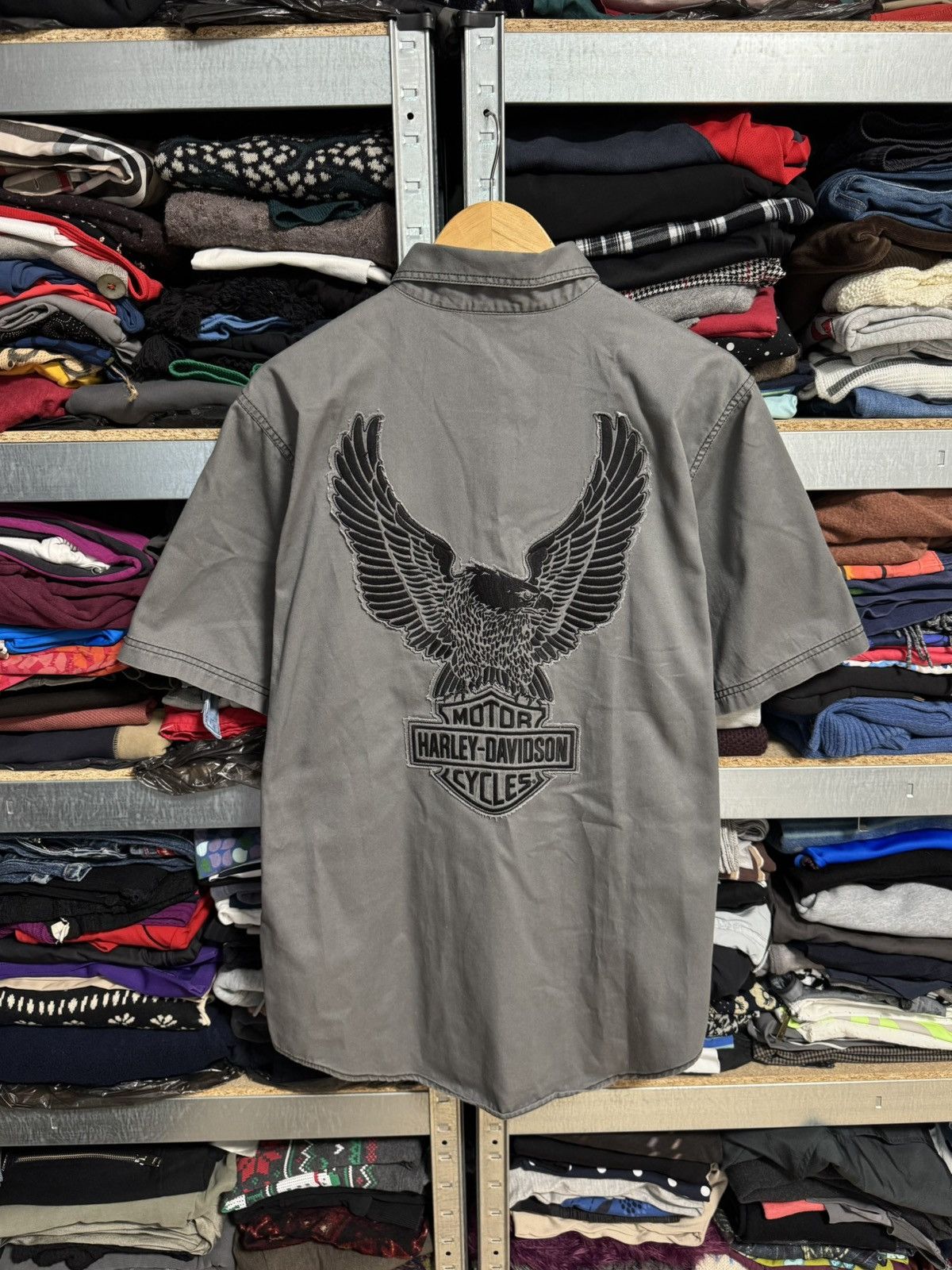 Harley Davidson Harley Davidson Mechanic Button Up Shirt Sz M Workwear Biker Size US M / EU 48-50 / 2 - 1 Thumbnail