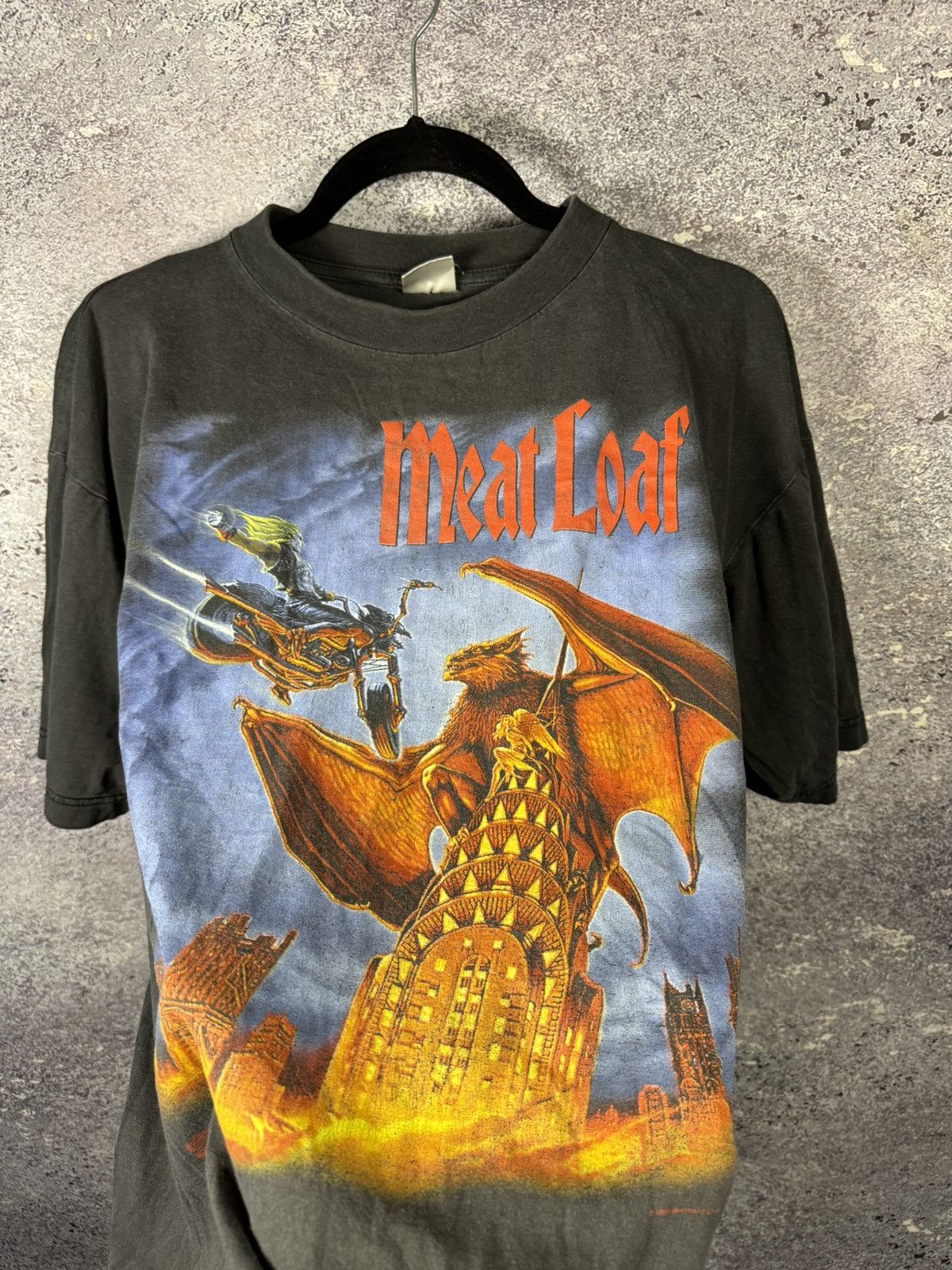 Band Tees × Vintage 🇺🇸 Vintage 1994 Meat Loaf Europe Tour Rock T-Shirt size XL Size US XL / EU 56 / 4 - 8 Thumbnail