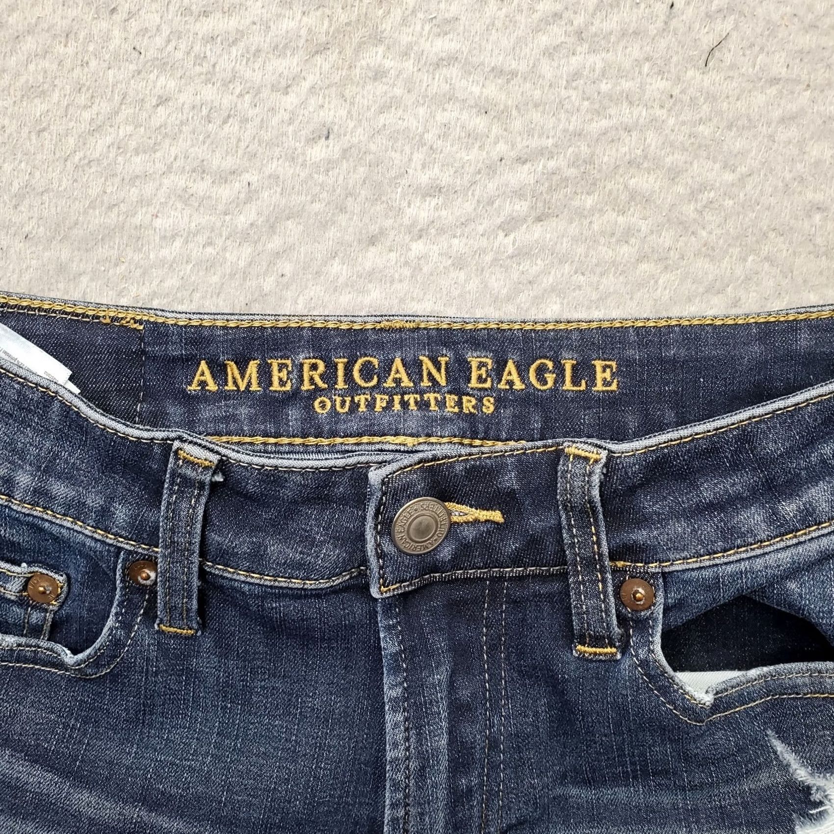 American Eagle Outfitters American Eagle Outfitters Jeans Mens 28x30 Blue Denim Distressed Straight Leg Size US 28 / EU 44 - 7 Thumbnail