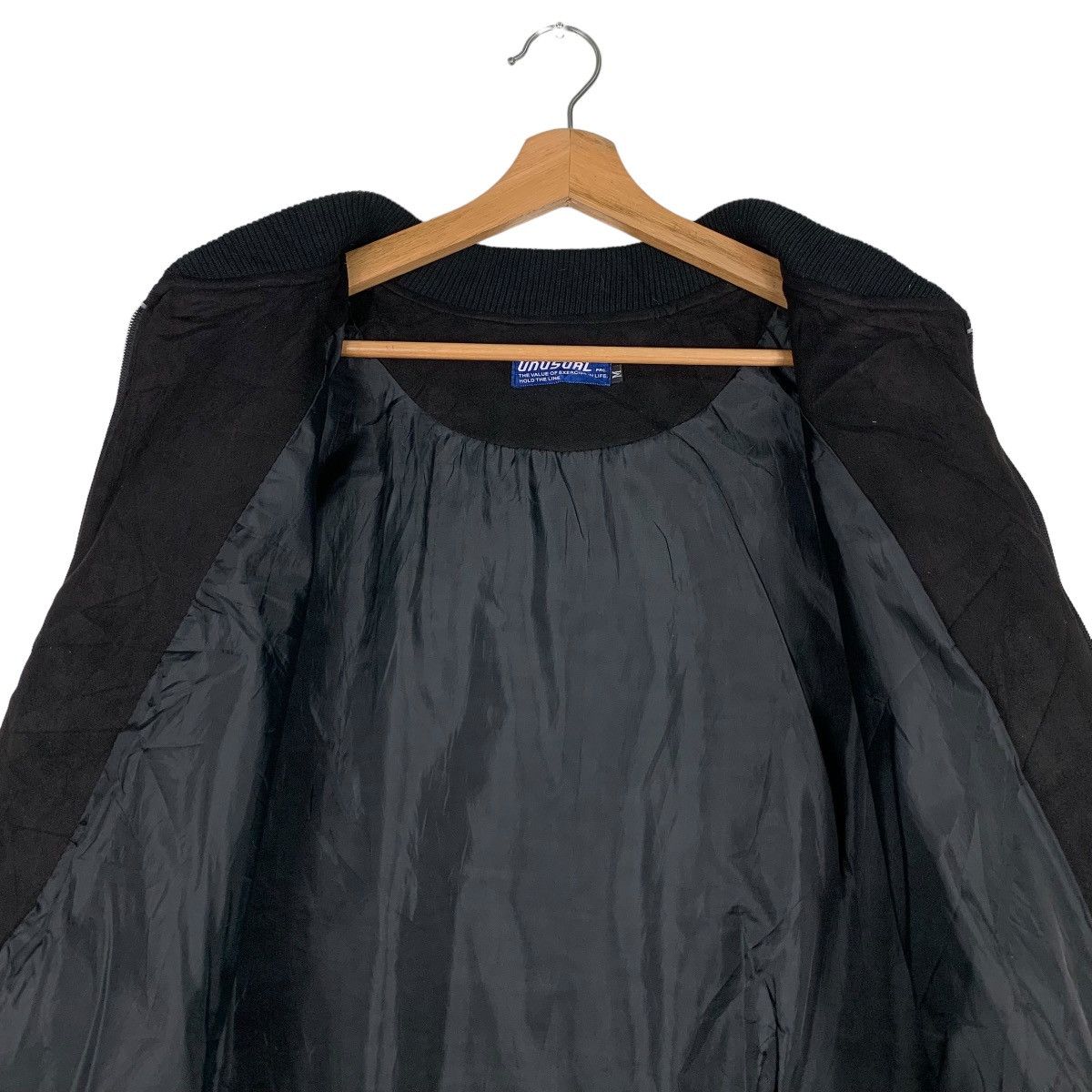 Japanese Brand UNUSUAL ORIGINAL Big Logo Oversized Bomber Jacket #0907-C40 Size US M / EU 48-50 / 2 - 12 Thumbnail