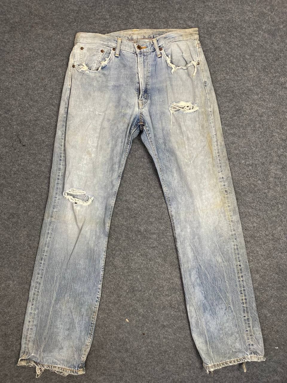 Edwin vintage edwin 505zx selvedge distressed denim nice design Size US 34 / EU 50 - 11 Thumbnail