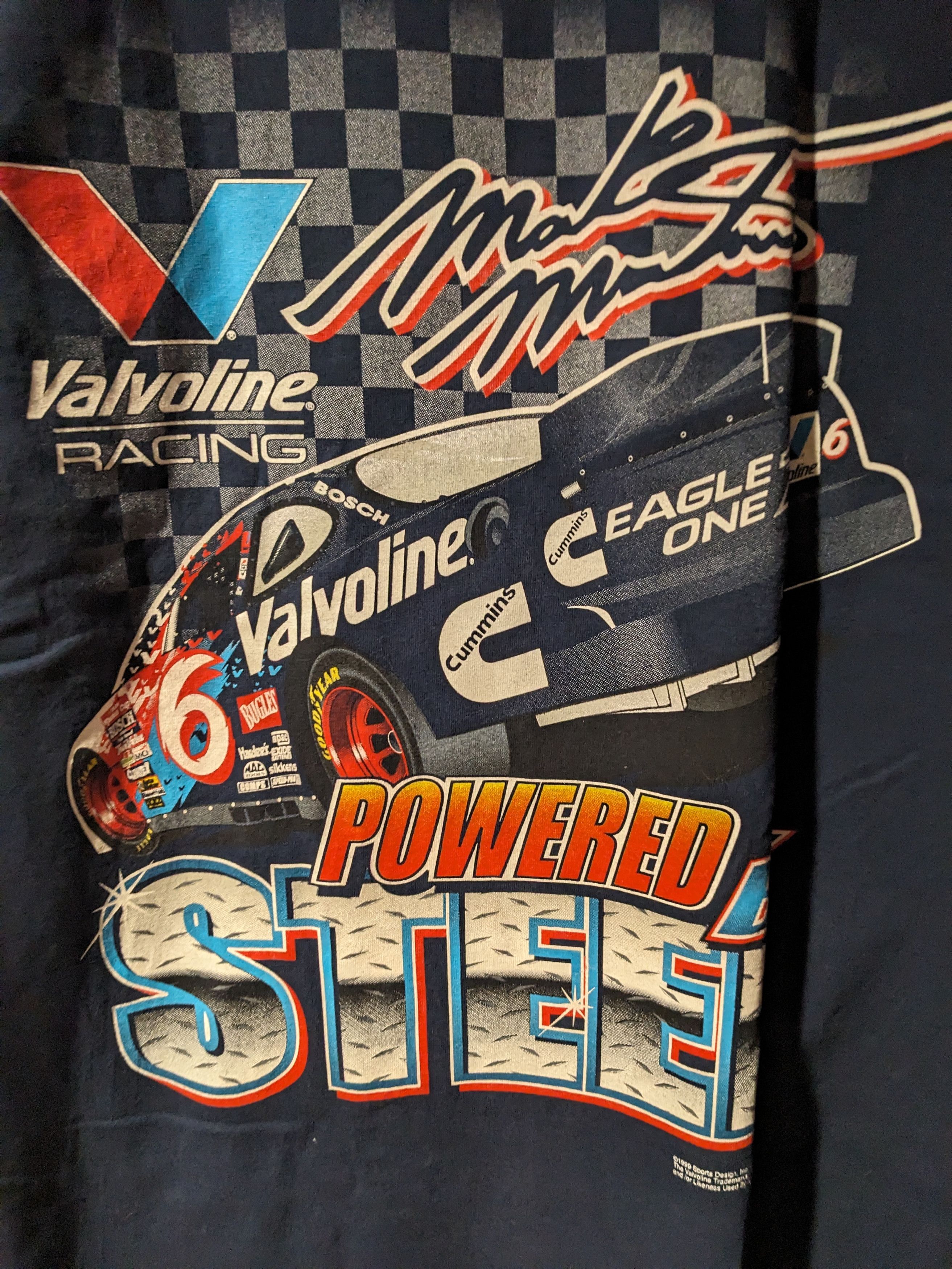 NASCAR Vintage 1999 Mark Martin Valvoline Nascar Racing T-Shirt Size US XXL / EU 58 / 5 - 5 Thumbnail