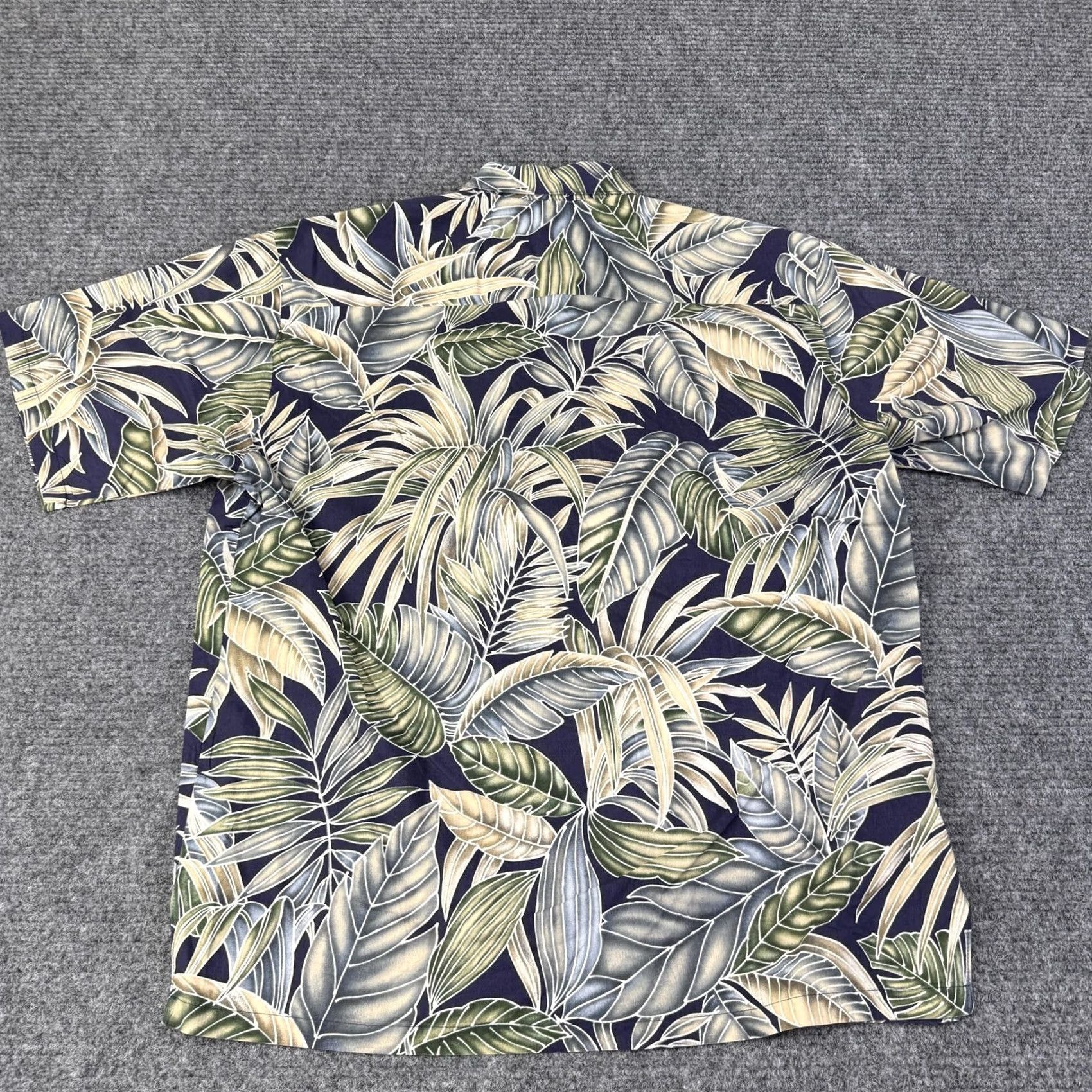 Tori Richard Tori Richard Shirt Mens Large Multicolor Leaf Hawaiian Aloha Cotton Tropical Shirt (L) Mens Mitt? Size US L / EU 52-54 / 3 - 8 Thumbnail