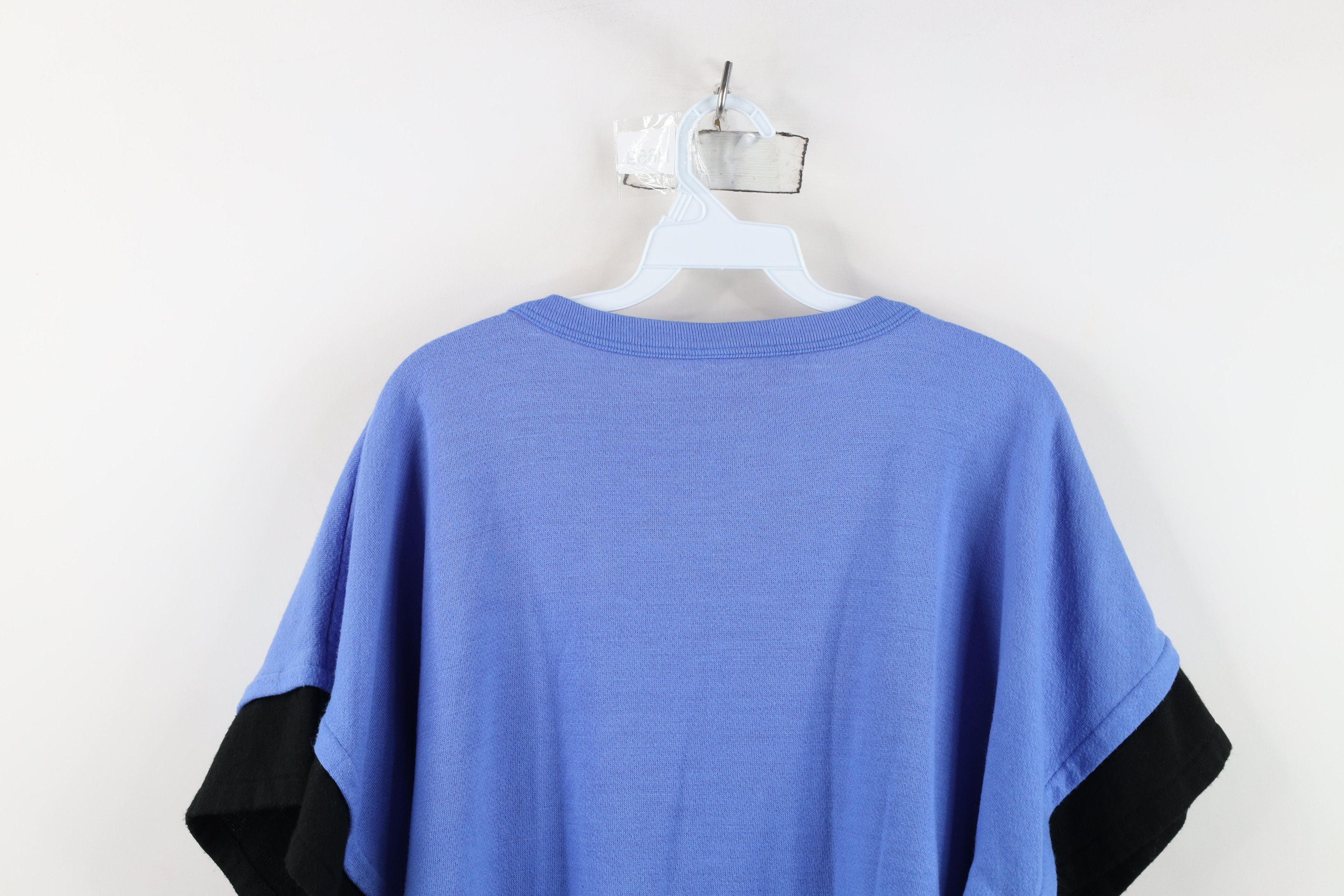 Vintage Vintage 80s Streetwear Dolman Sleeve Sweatshirt Blue USA Size XL / US 12-14 / IT 48-50 - 10 Thumbnail