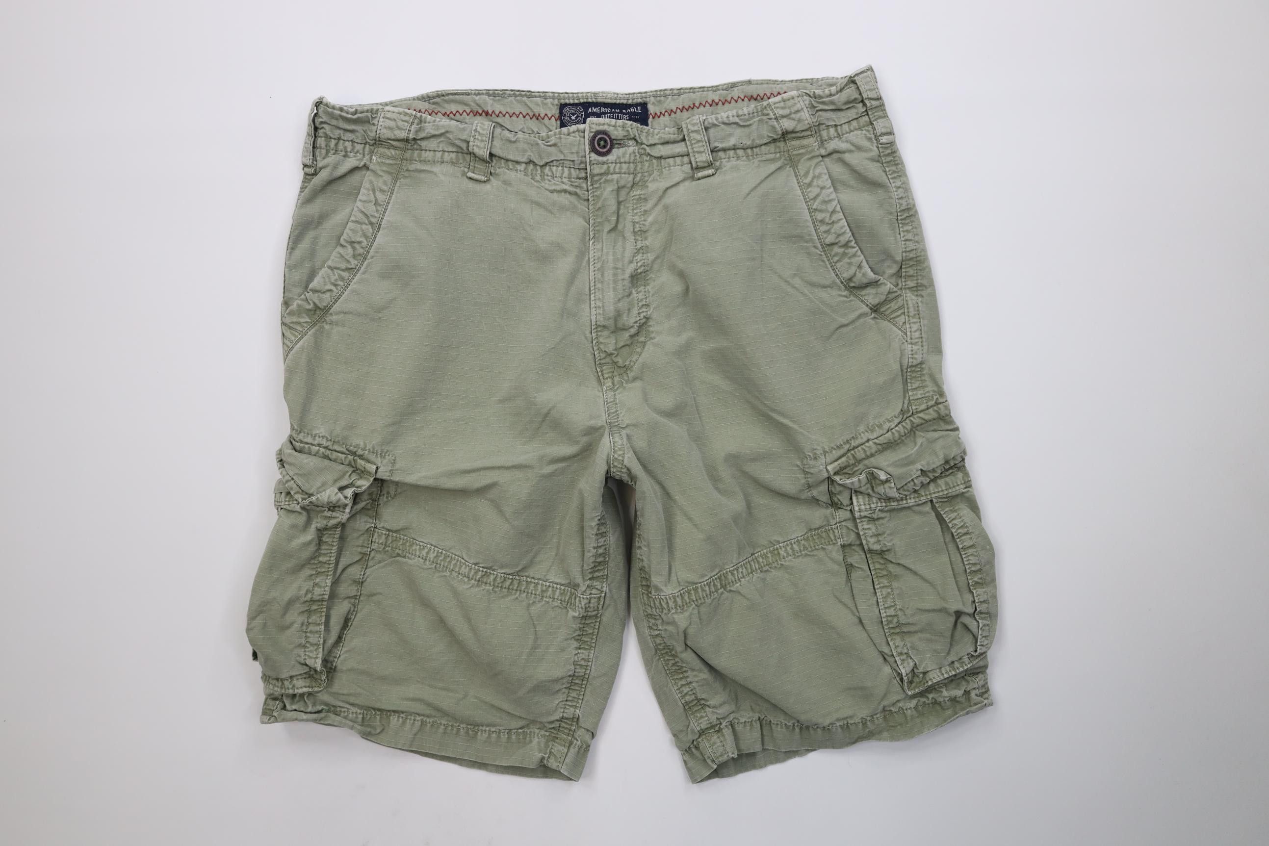American Eagle Outfitters Vintage Y2K American Eagle Outfitters Ripstop Cargo Shorts Size US 38 / EU 54 - 1 Thumbnail