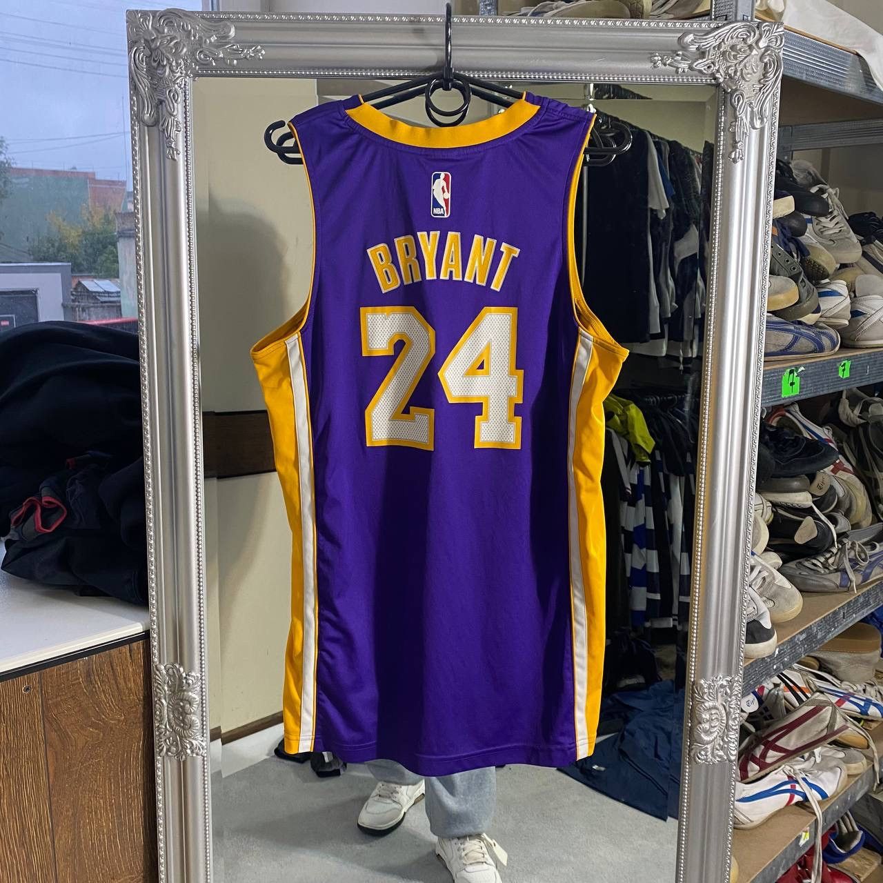 NBA Laker #8 Kobe Bryant Jersey Double Stitched Purple Size US M / EU 48-50 / 2 - 1 Thumbnail