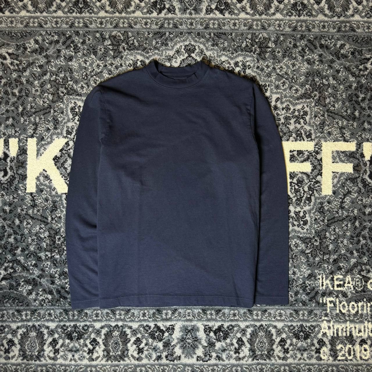 image of Yeezy X Gap Long Sleeve Blue By Balenciaga Sample Collection in Black, Men's (Size Medium)