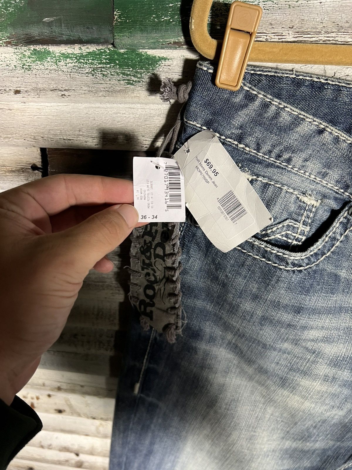 Other Rock & Roll Denim Jeans 36 x 34 Size US 36 / EU 52 - 5 Thumbnail