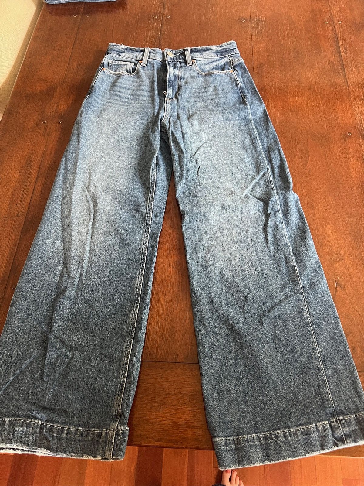 Paige PAIGE - Wide Flare Jeans - Size 25 Size 25" / US 0 / IT 36 - 1 Thumbnail