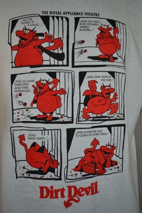 Hanes × Vintage Vintage 90s Dirt Devil Single Stitch tee t-shirt L Size US L / EU 52-54 / 3 - 5 Thumbnail
